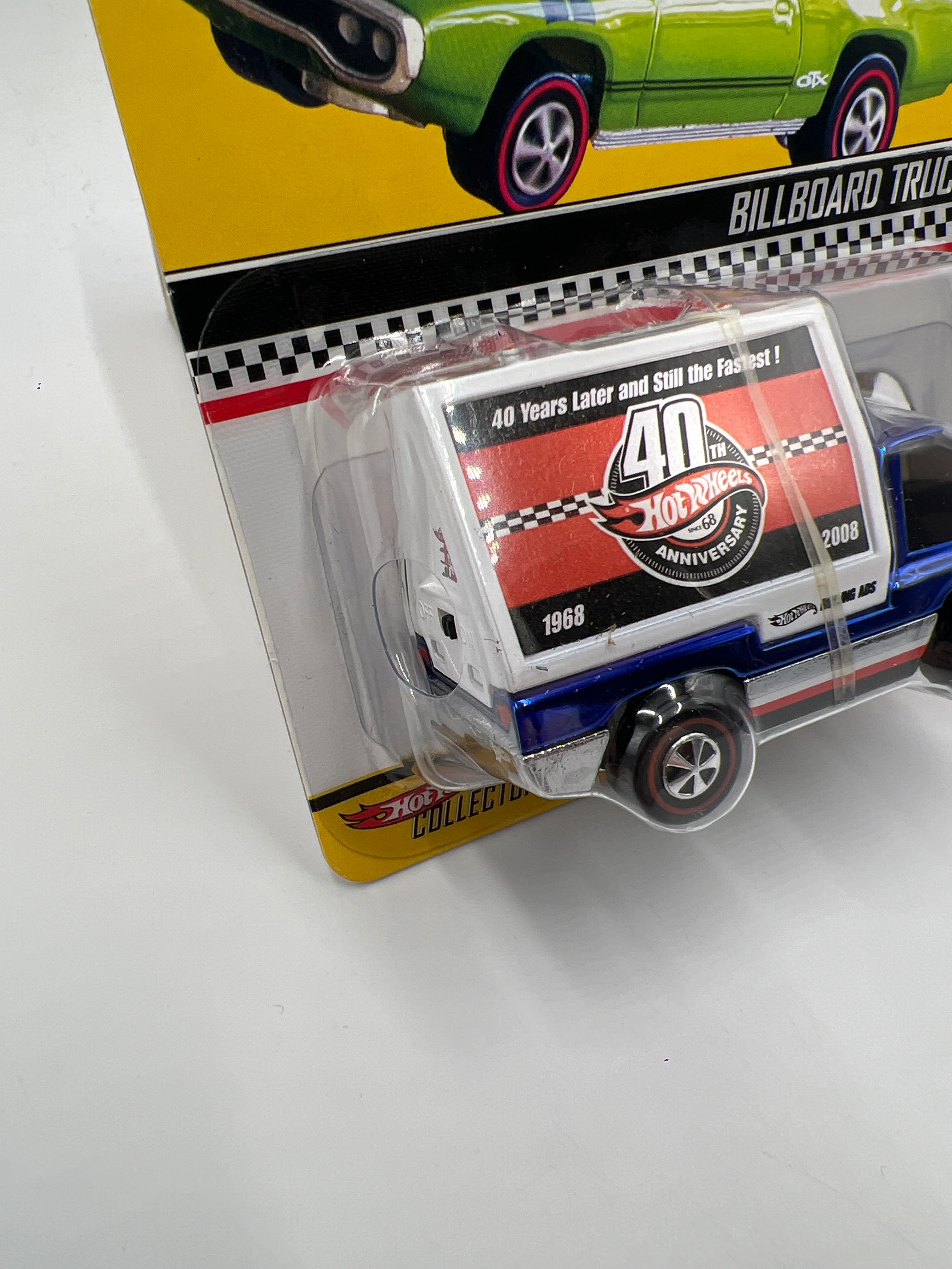 2008 Hot Wheels 8th Annual Collectors Nationals 2142/3000 Billboard Truck Blue W/Working Light & Protector - Image 5