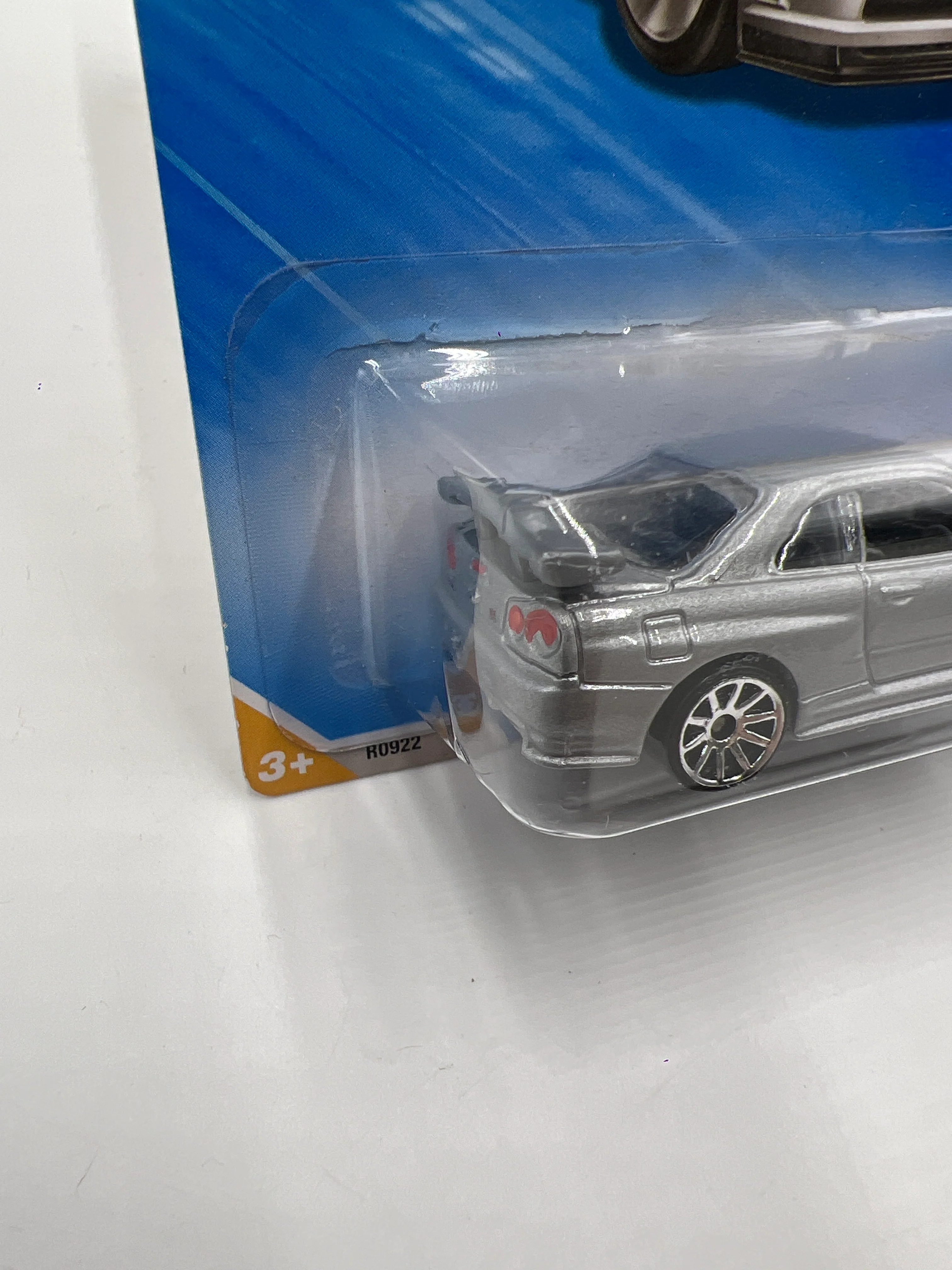 2010 Hot Wheels New Models #007 Nissan Skyline GT-R R34 Silver HTF W/Protector - Image 5