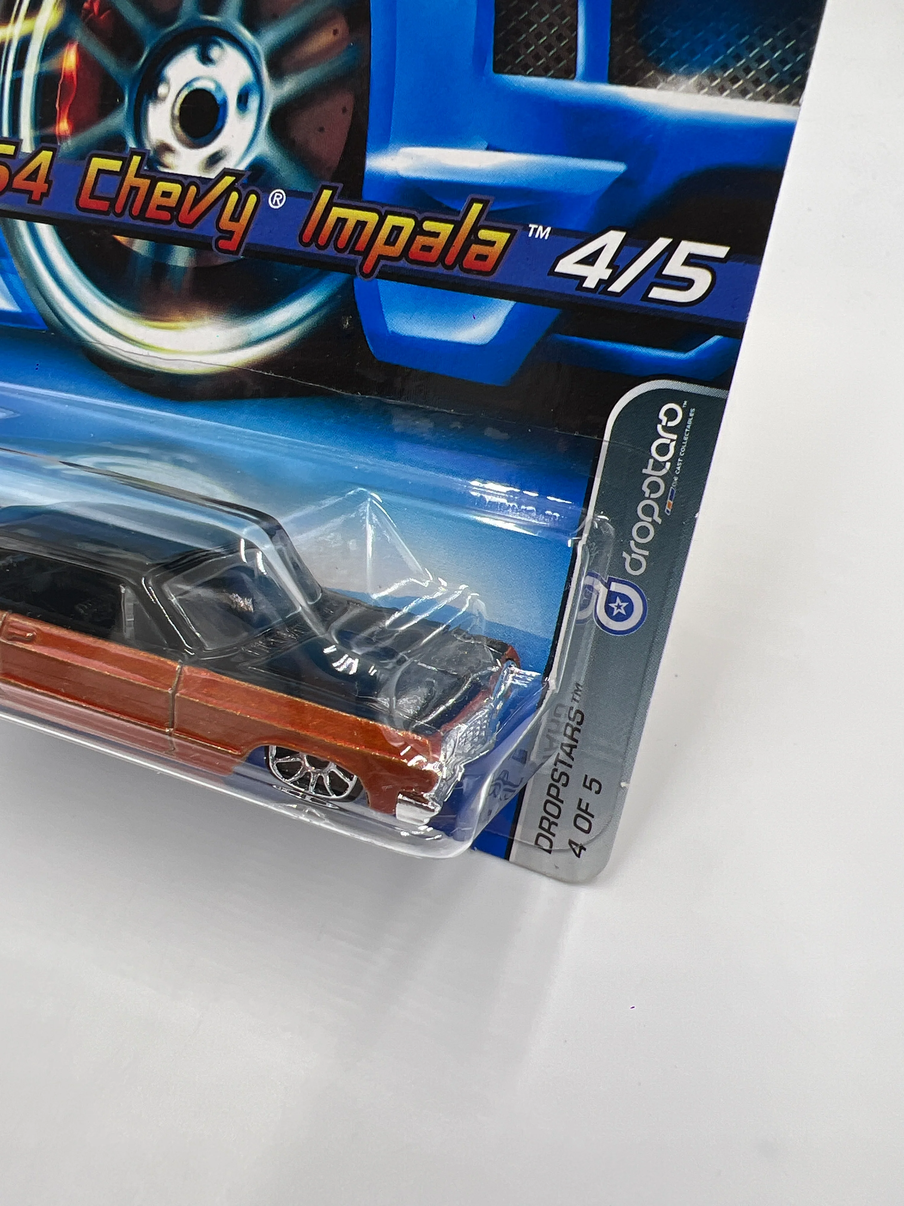 2006 Hot Wheels Dropstars #59 1964 Chevy Impala Orange/Black 9A - Image 3
