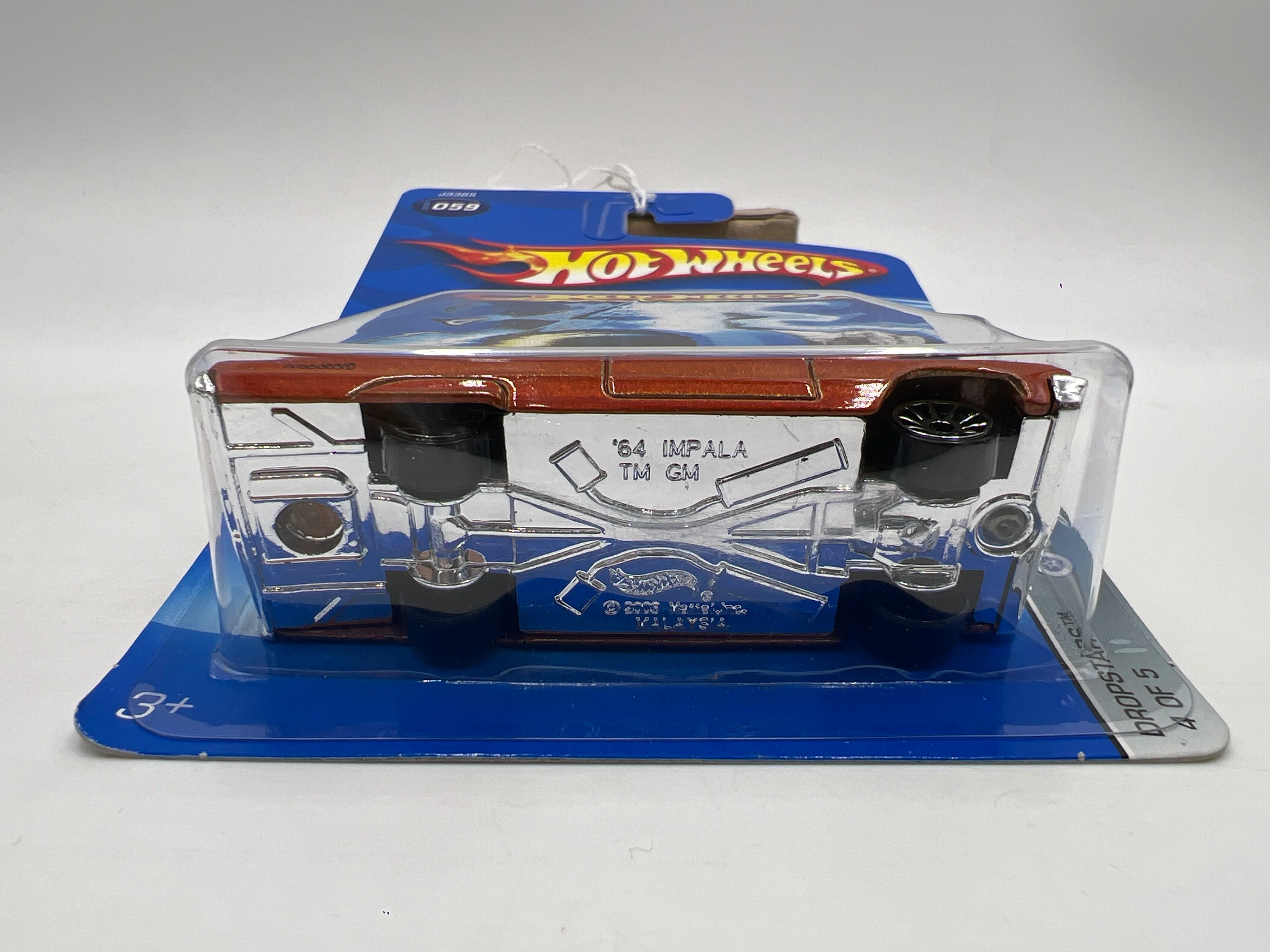 2006 Hot Wheels Dropstars #59 1964 Chevy Impala Orange/Black 9A - Image 5