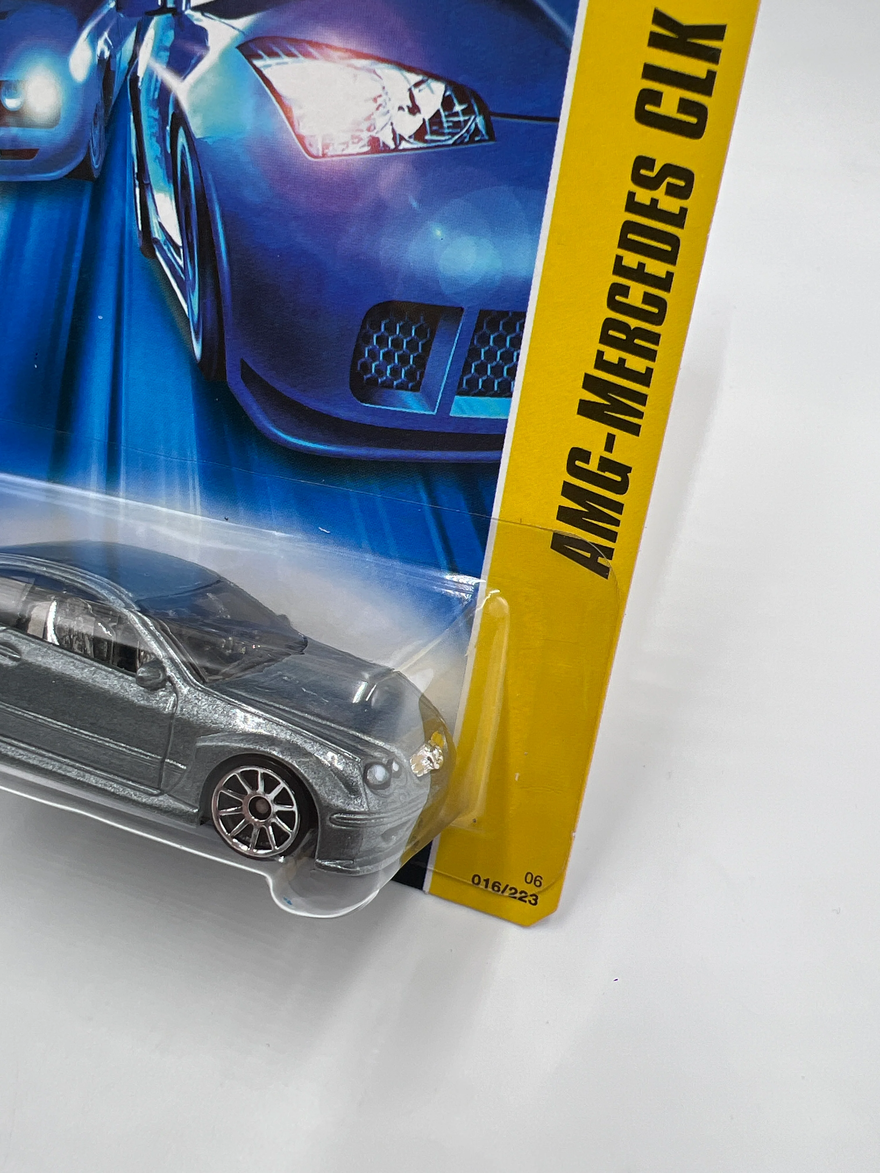 Very Rare 2006 Hot Wheels First Editions #16 AMG-Mercedes CLK DTM Silver On 2007 First Editions Card W/Protector VHTF - Image 4