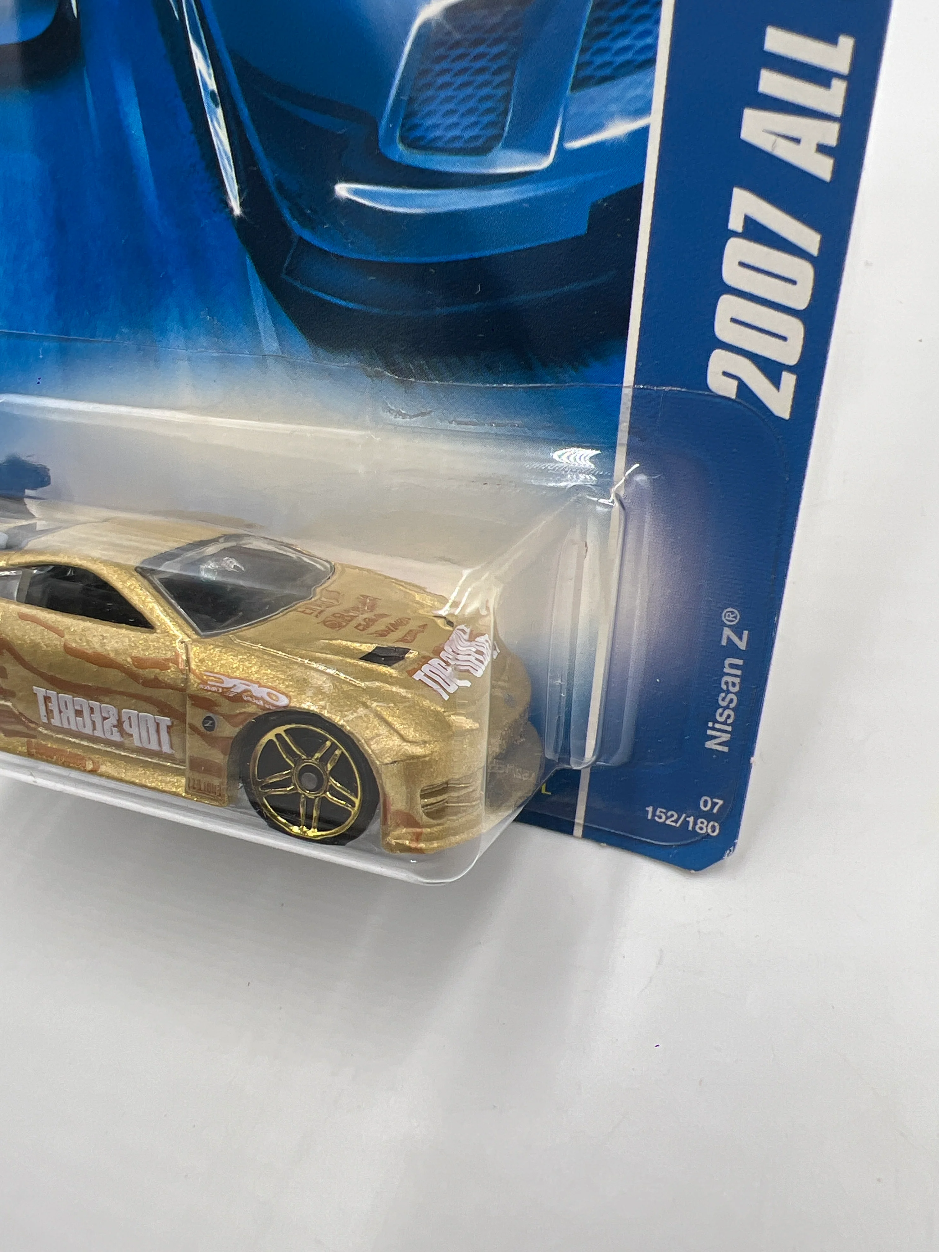 2007 Hot Wheels All Stars #152 Nissan Z Gold HTF PR5 Wheels SR - Image 4
