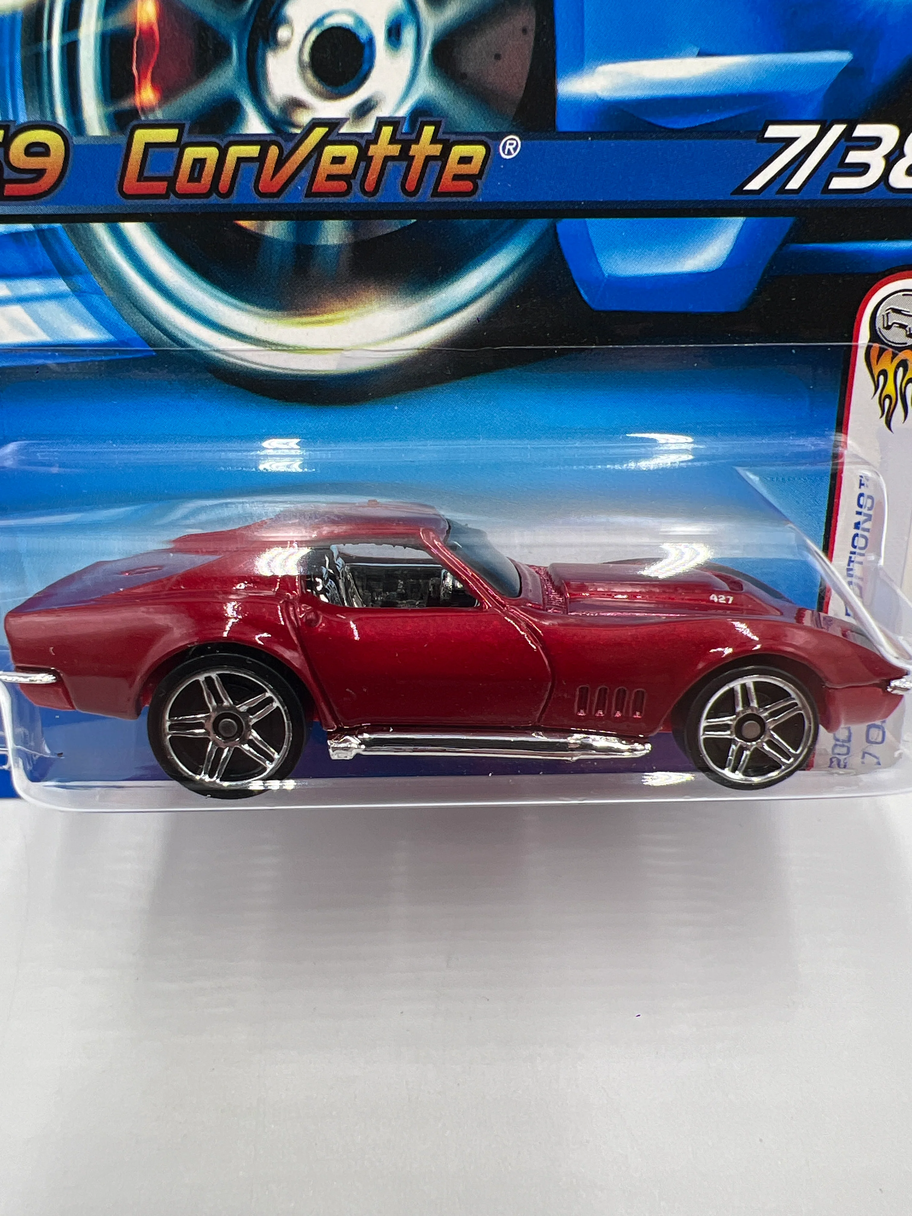 2006 Hot Wheels First Editions #7 69 Corvette Red 15F - Image 3