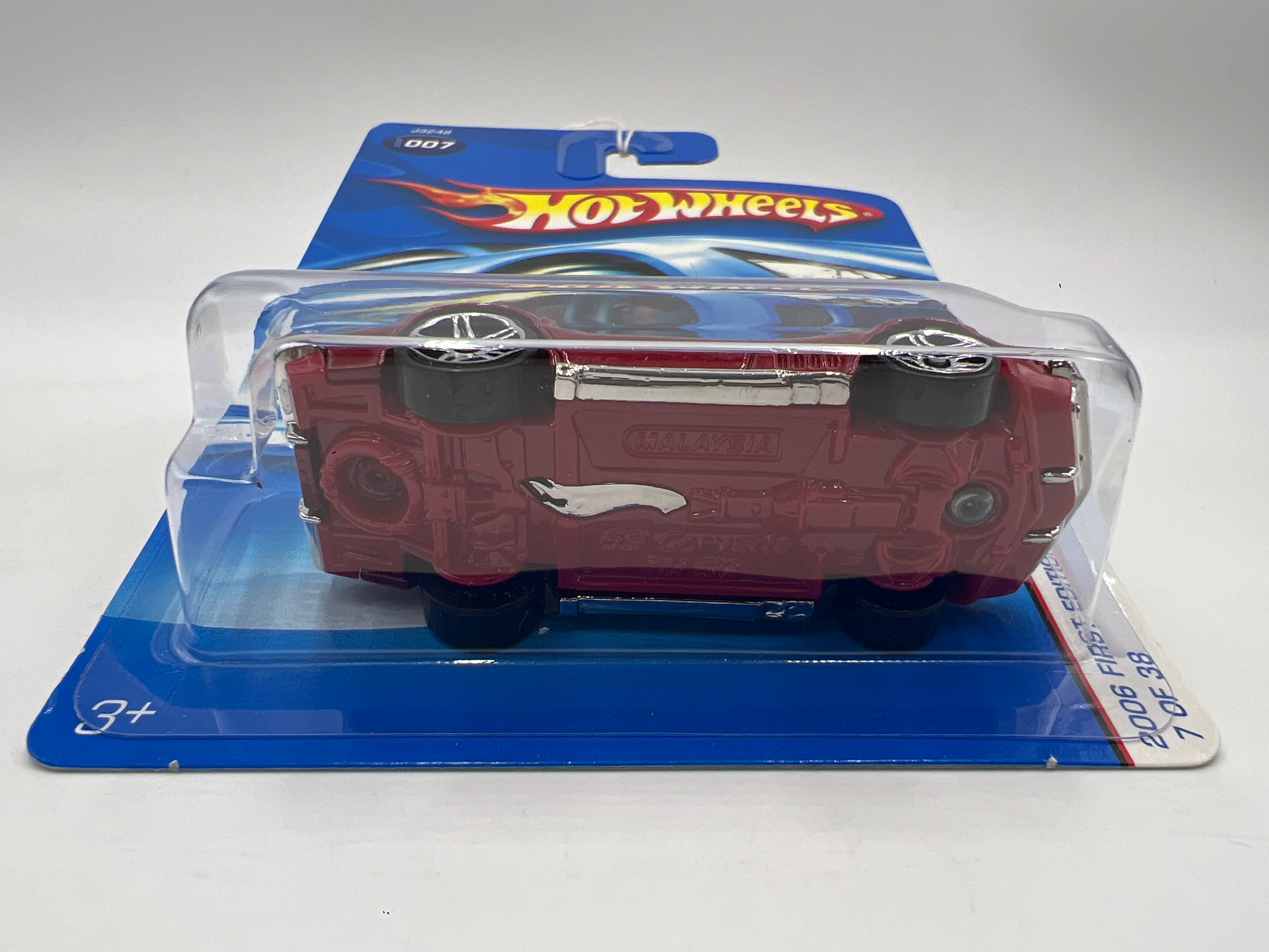 2006 Hot Wheels First Editions #7 69 Corvette Red 15F - Image 6