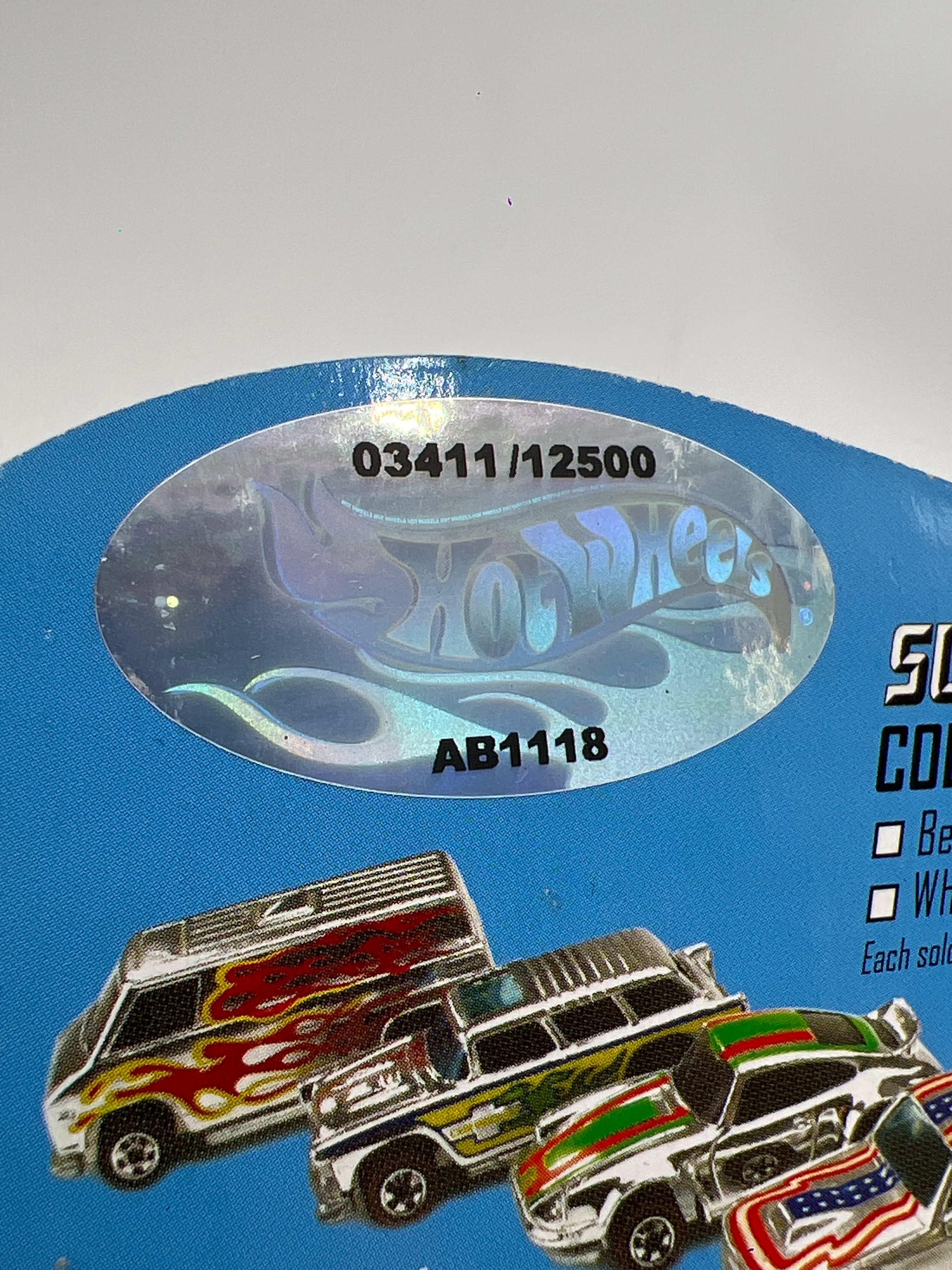 2003 Hot Wheels RLC Super Chromes #4 3411/12500 Bye Focal W/Protector - Image 7
