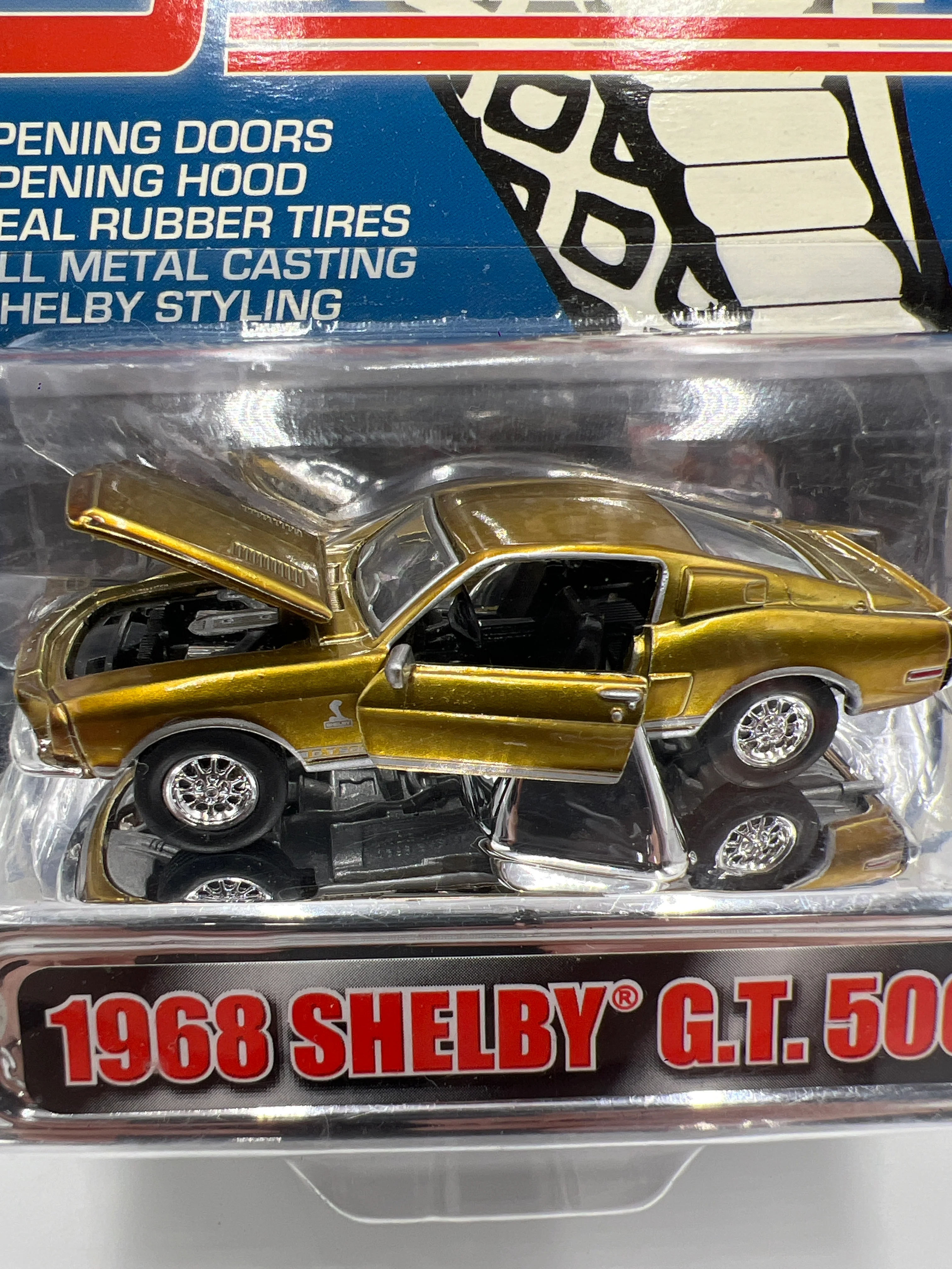 Shelby Collectibles Series 1 1968 Shelby G.T. 500 Gold 185C - Image 3