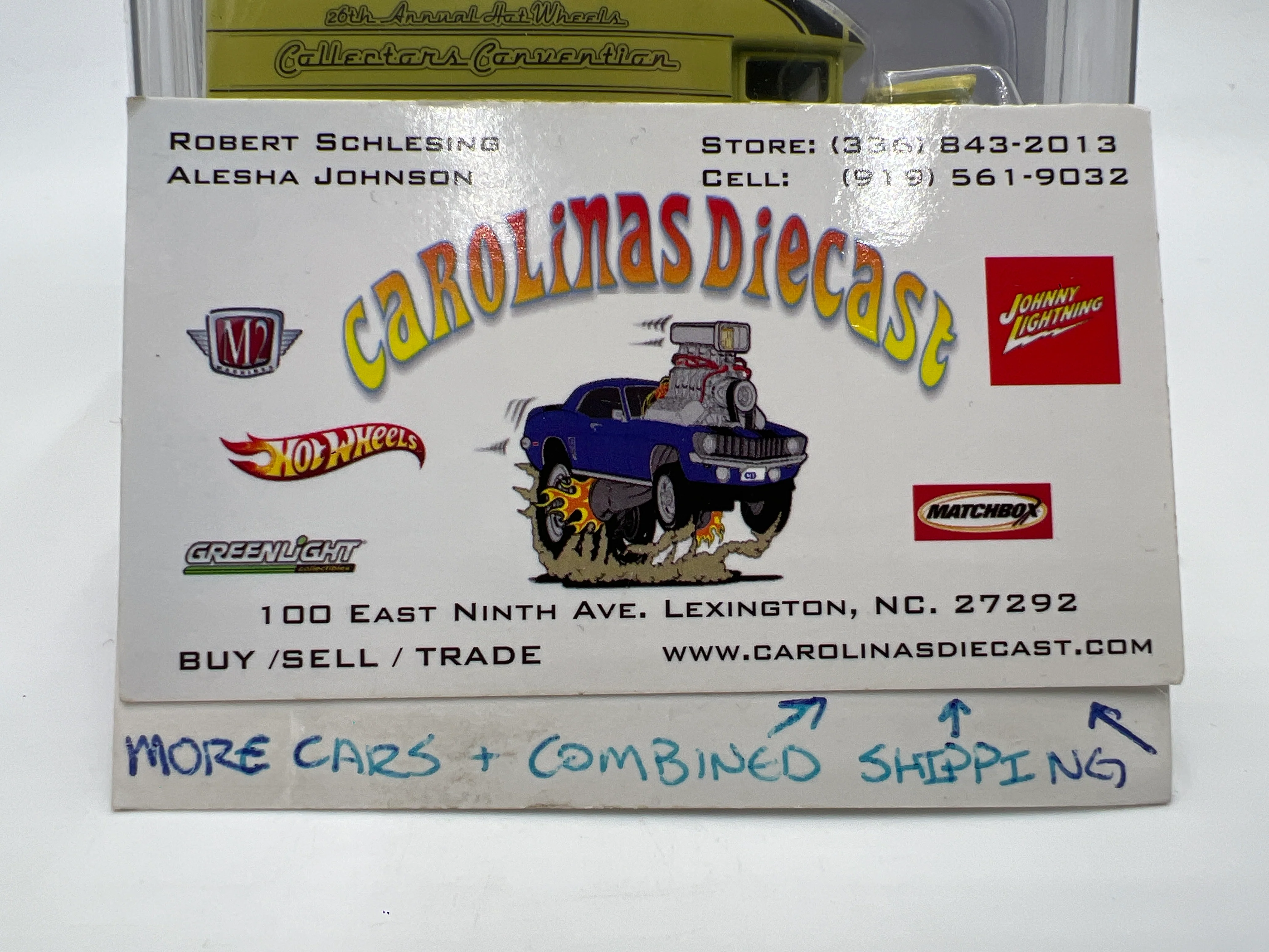 2012 Hot Wheels 26th Annual Collectors Convention #361/3000 Blown Delivery Yellow W/Protector - Image 10