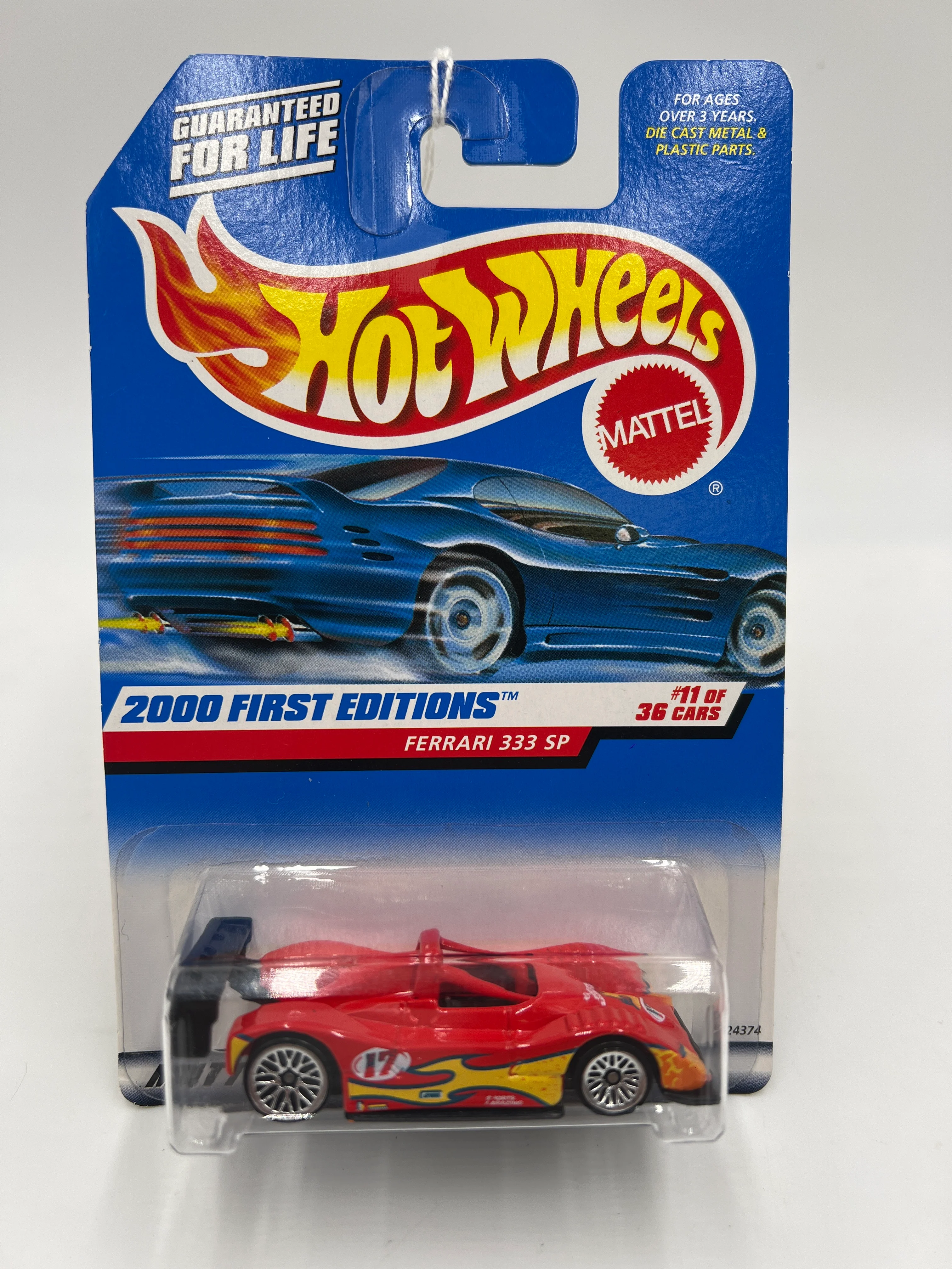 2000 Hot Wheels First Editions #071 Ferrari 333 SP Red - Image 2