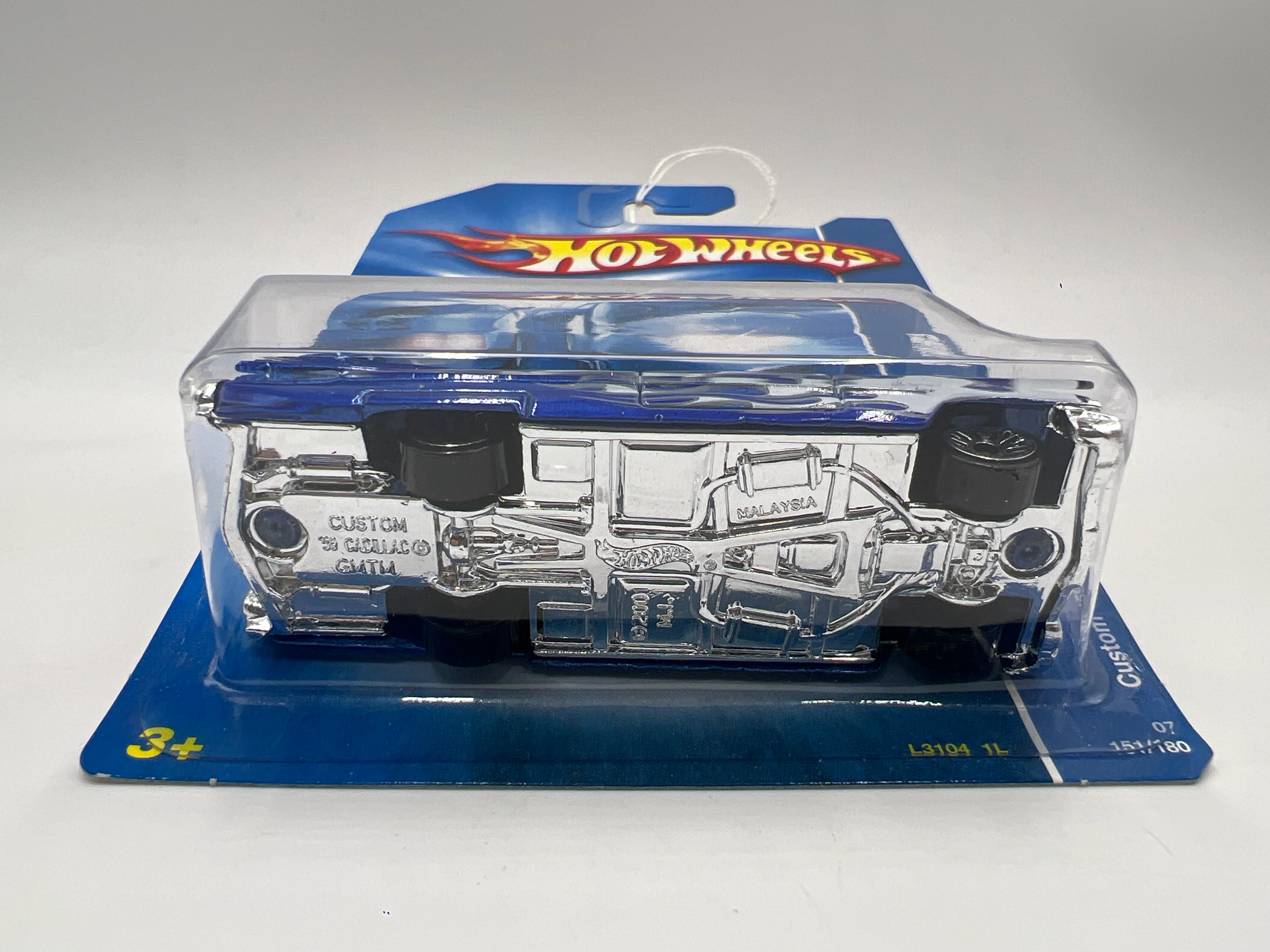 2007 Hot Wheels All Stars #151 Kmart Exclusive Custom 59 Cadillac Blue 237A - Image 6