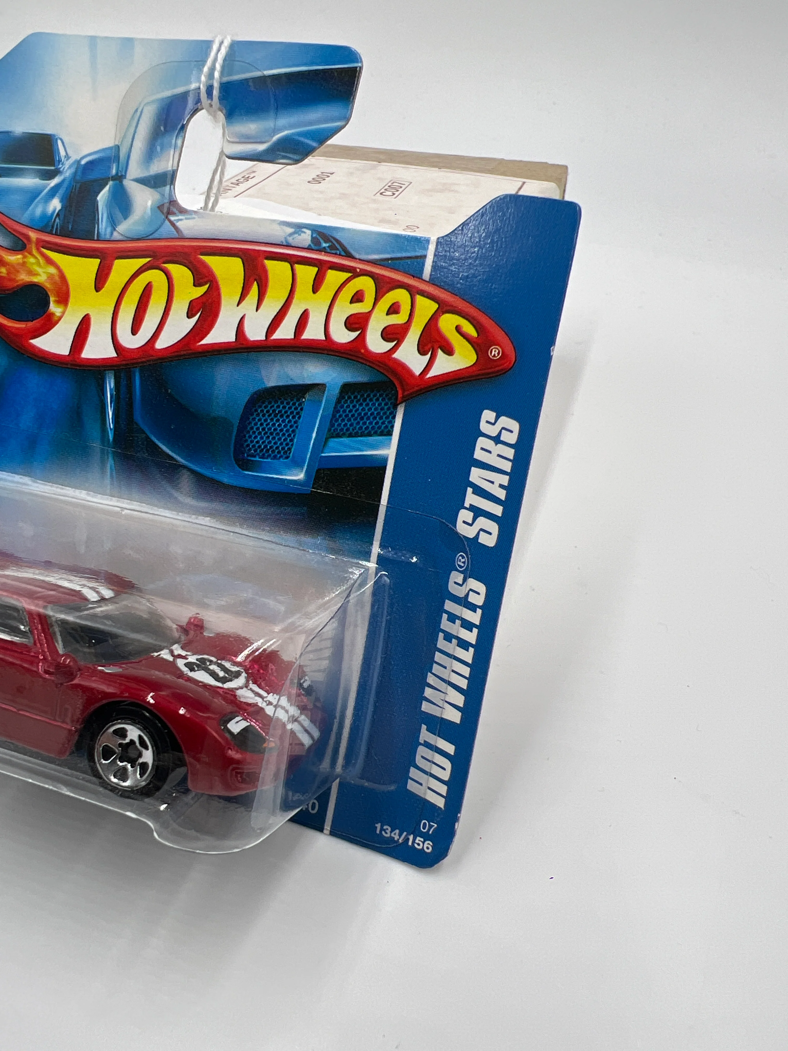 2007 Hot Wheels Stars #134 Short Card Ford GT-40 Red 24A - Image 4