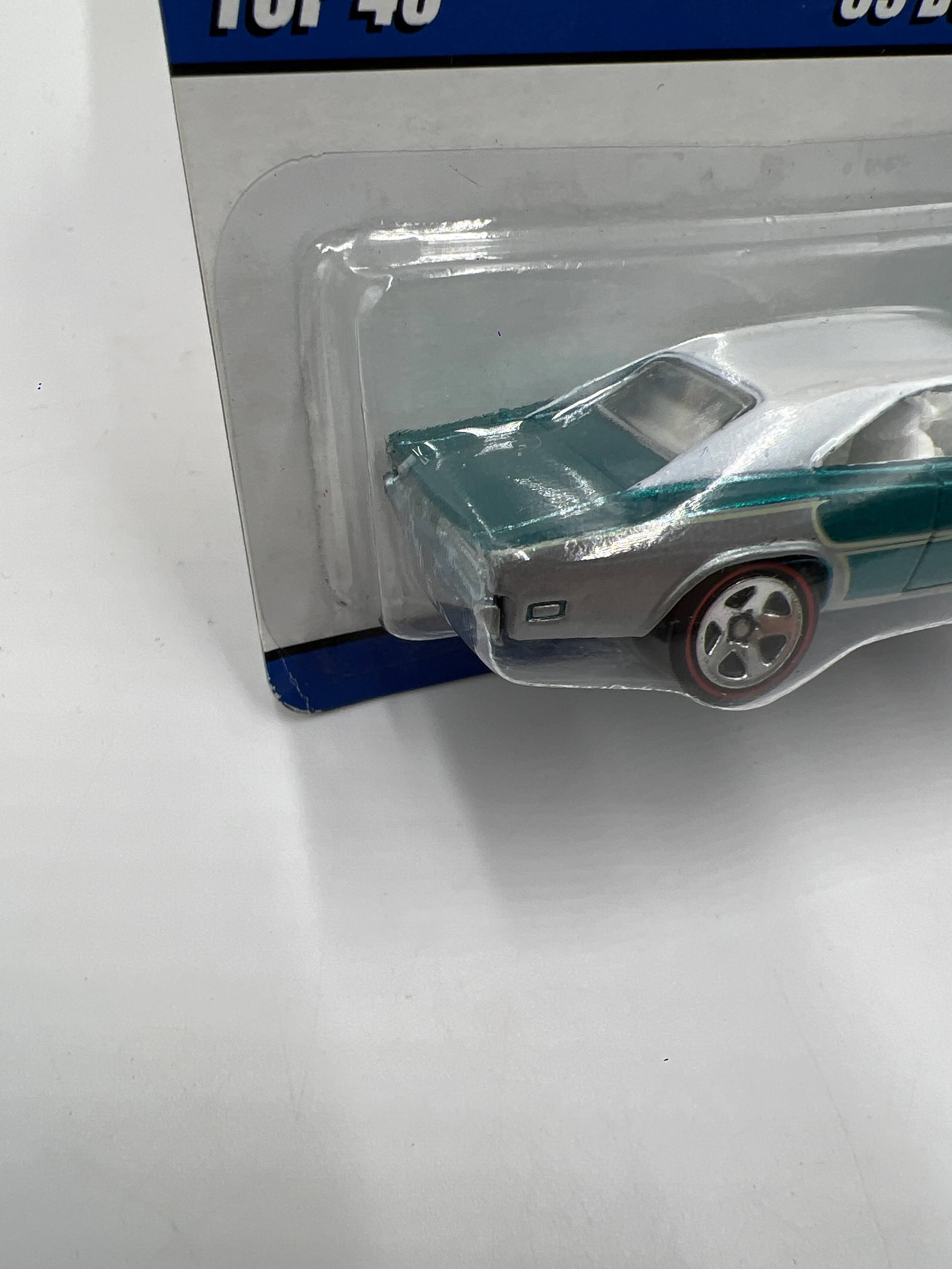 2007 Hot Wheels Since 68 40th Anniversary #12 69 Dodge Charger Aqua 159A - Image 5