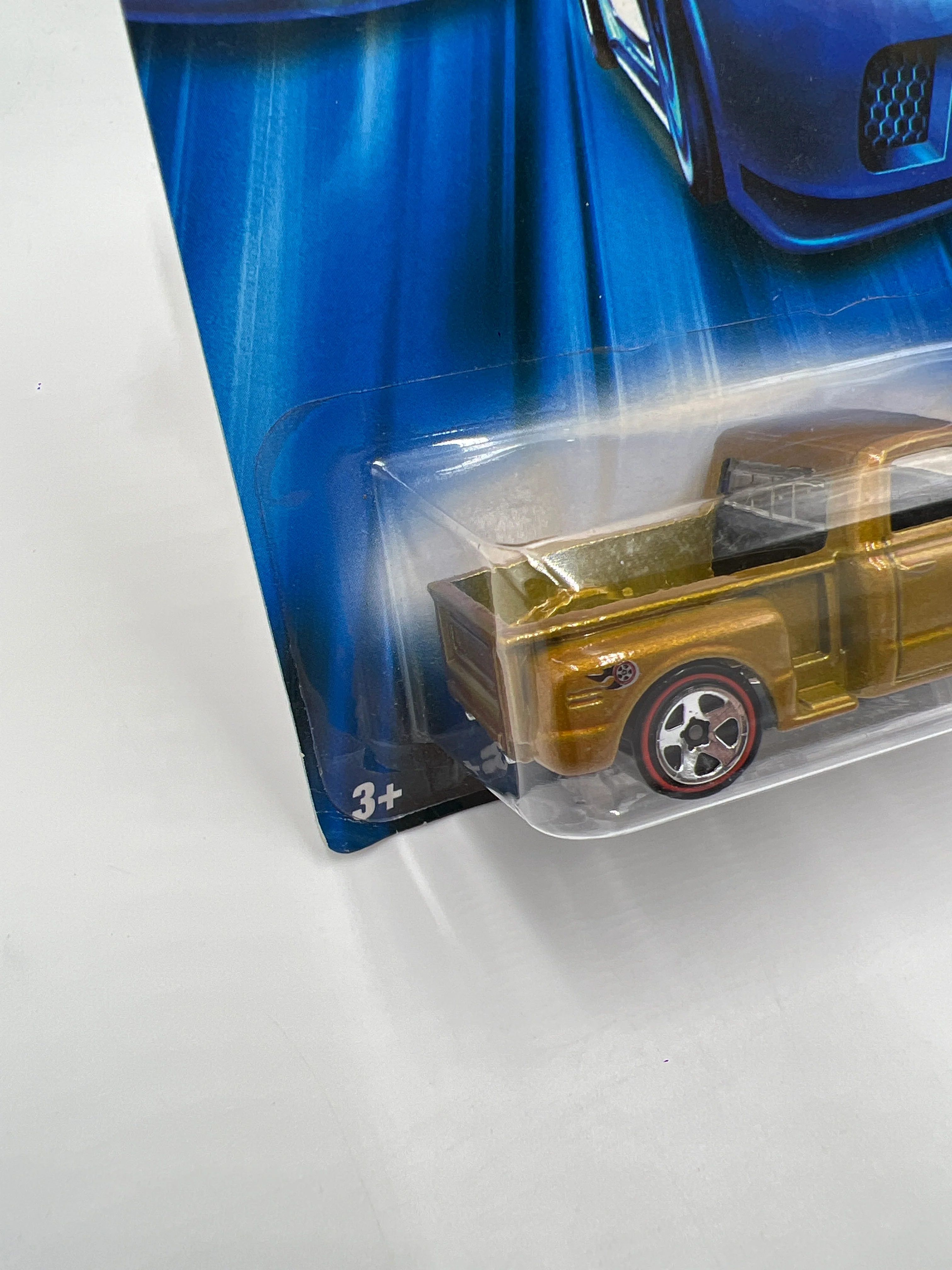 2006 Hot Wheels Red Line #96 Custom 69 Chevy Gold 9B - Image 5