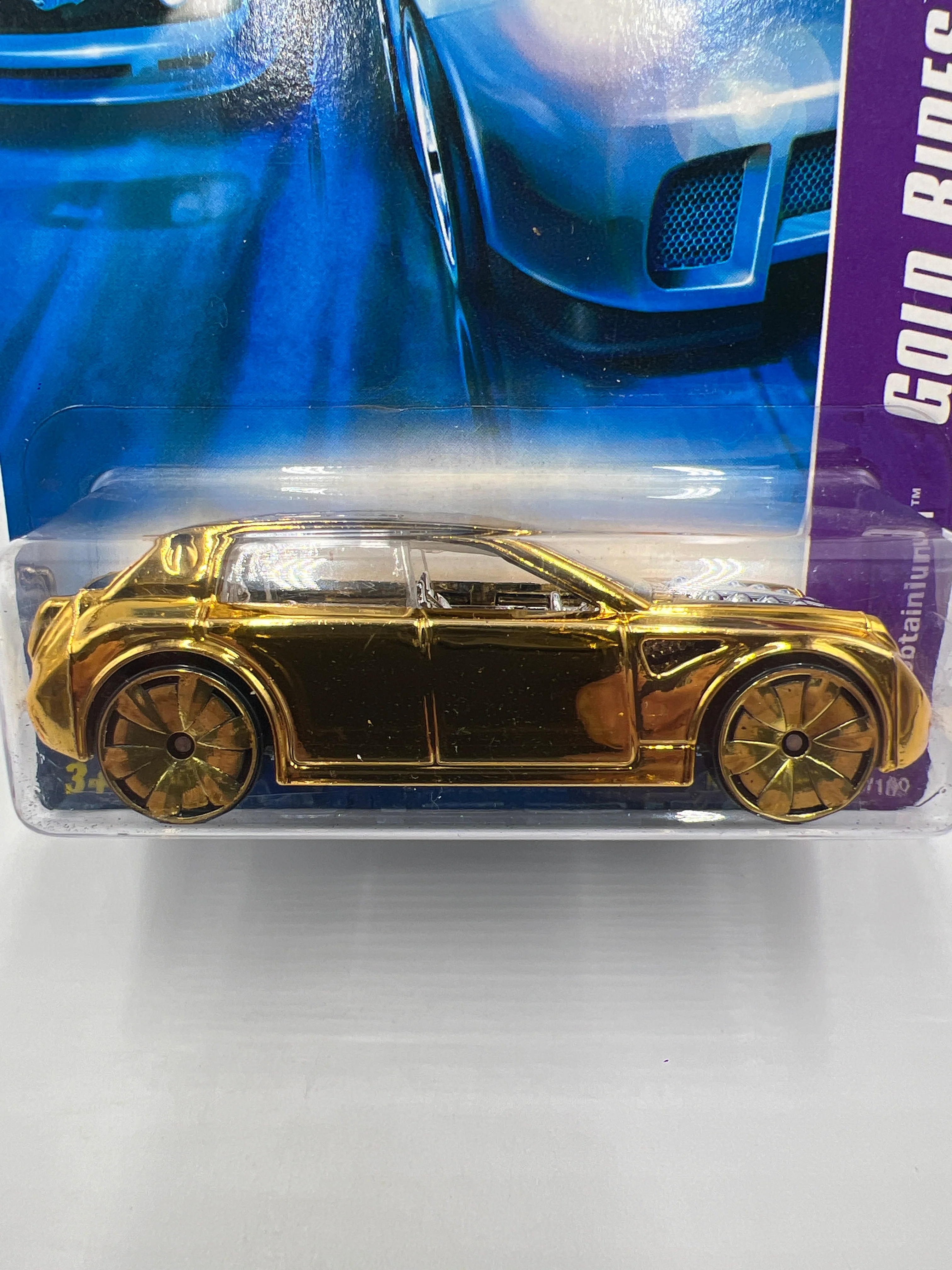 2007 Hot Wheels Gold Rides #56 Unobtainium 1 Gold 114B - Image 3
