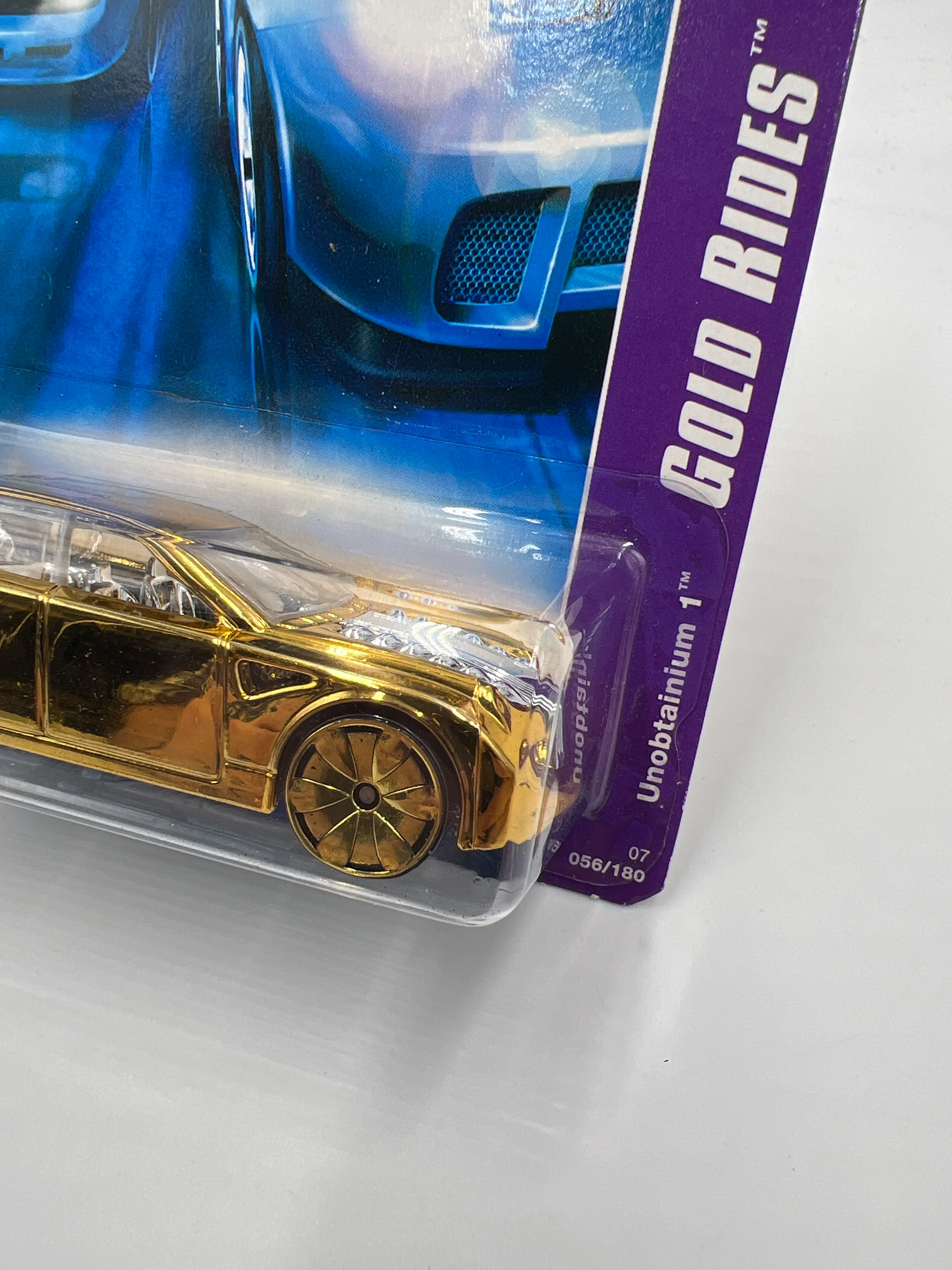 2007 Hot Wheels Gold Rides #56 Unobtainium 1 Gold 114B - Image 4