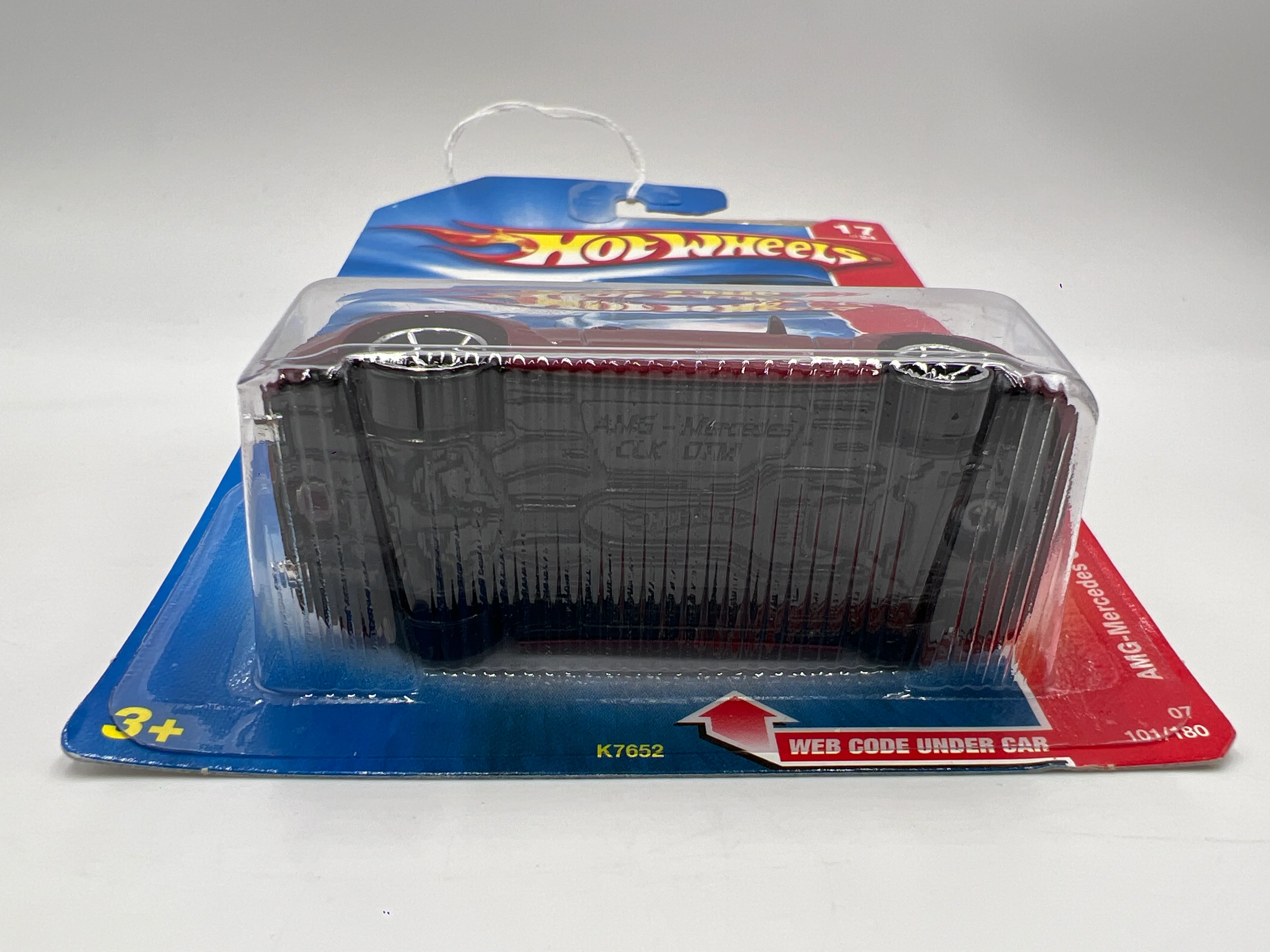 2007 Hot Wheels Code Car #101 AMG-Mercedes CLK DTM Red 90A - Image 6