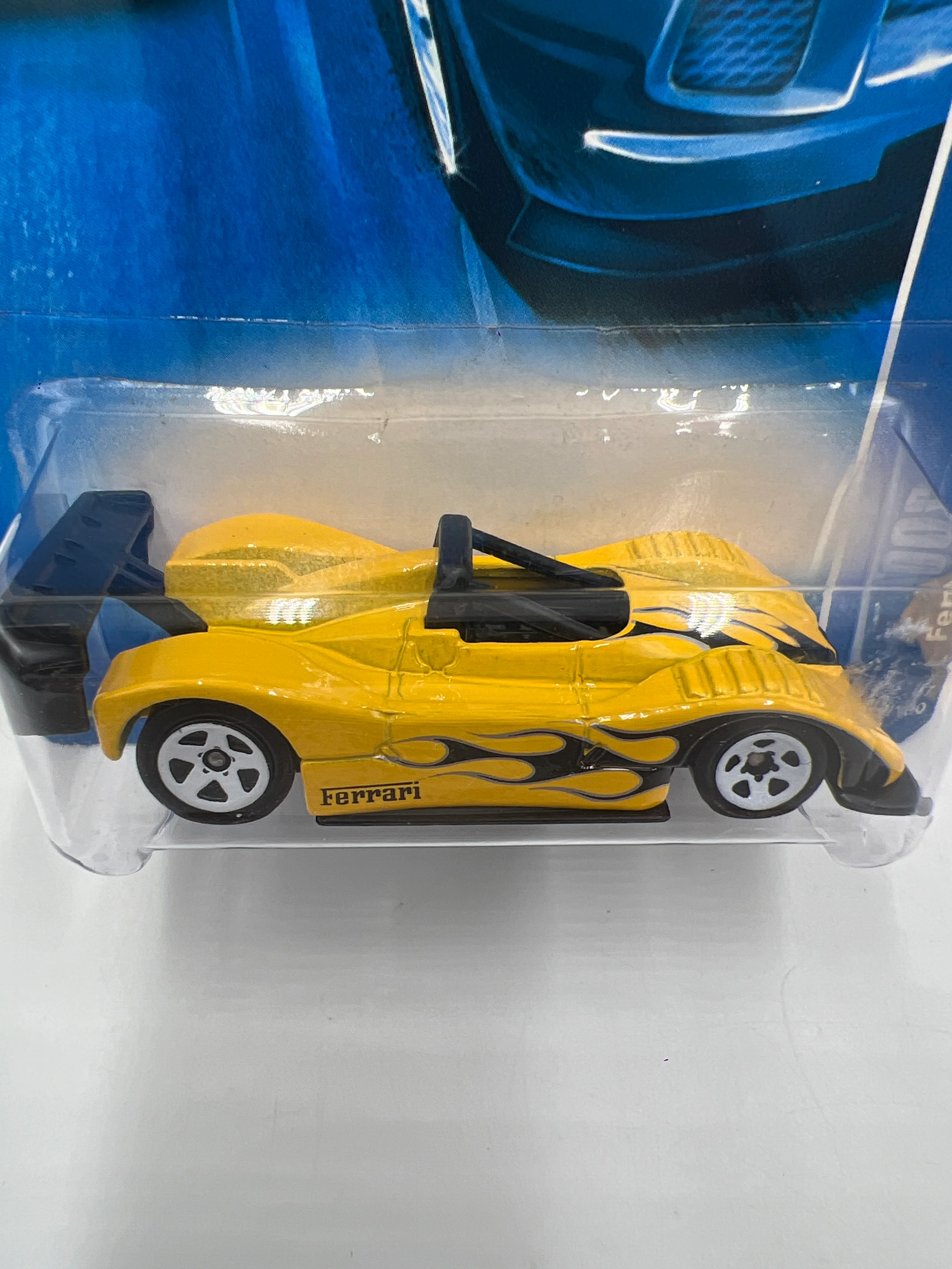 2007 Hot Wheels All Stars #139 Ferrari 333 SP Yellow - Image 3