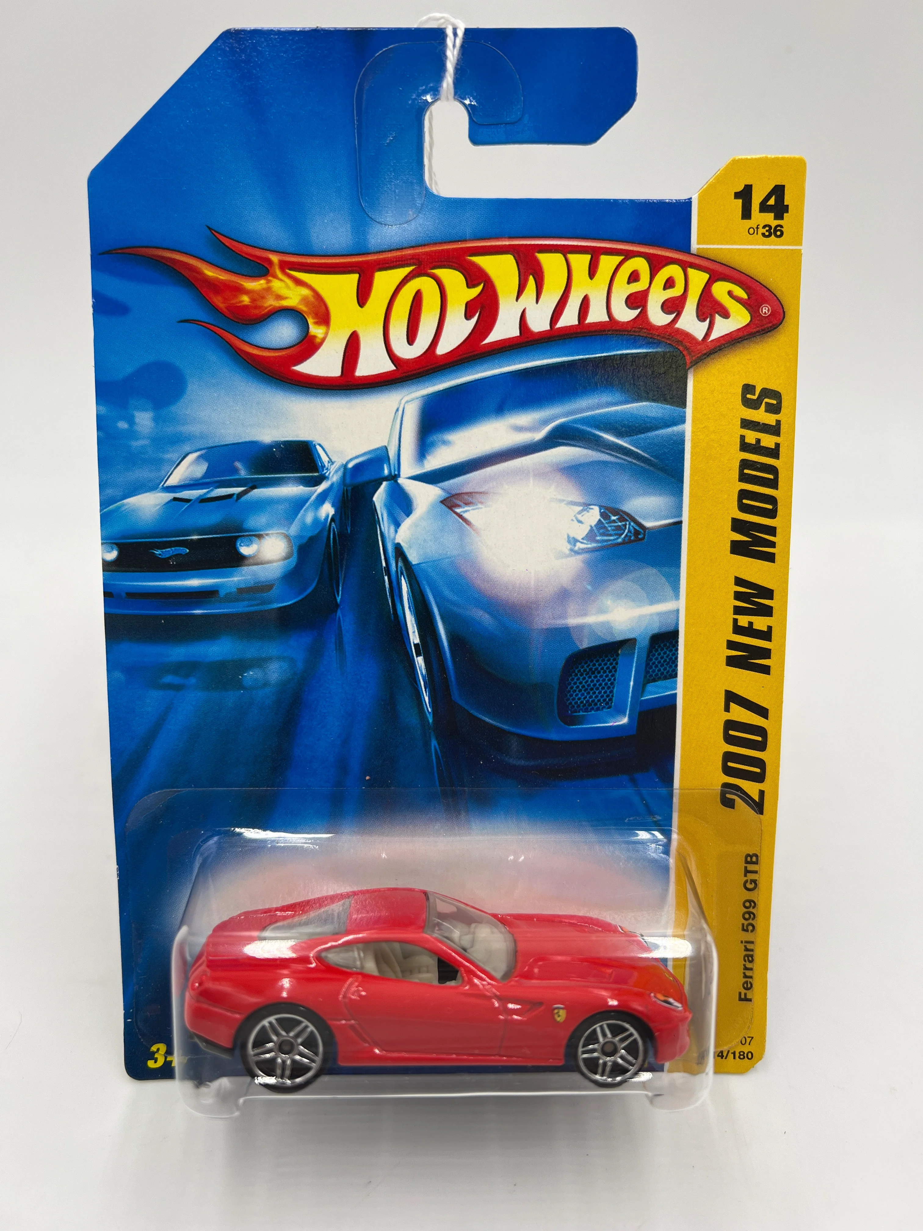2007 Hot Wheels New Models #014 Ferrari 599 GTB Red - Image 2
