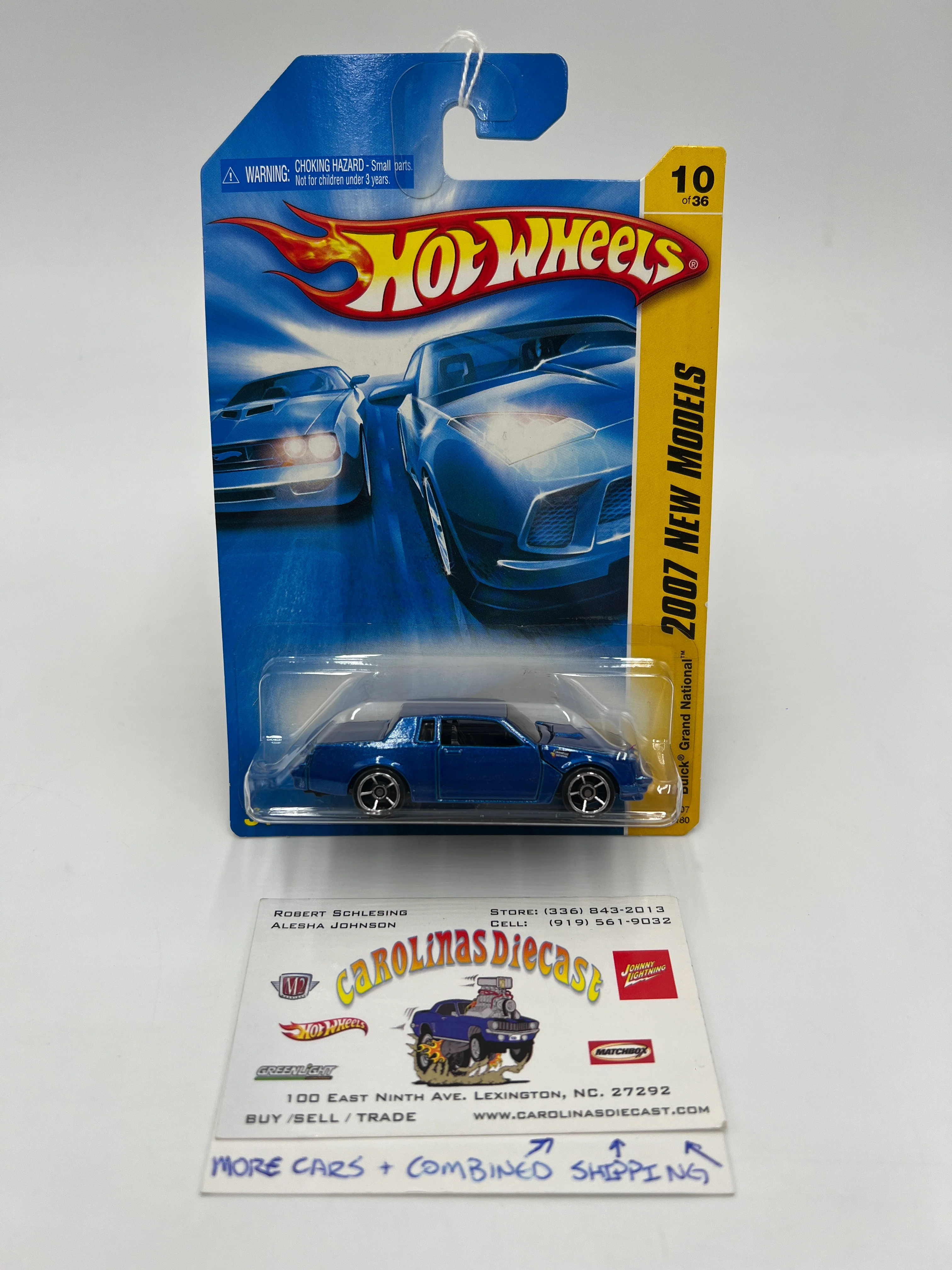 2007 Hot Wheels New Models #10 Kmart Exclusive Buick Grand National Blue 236C