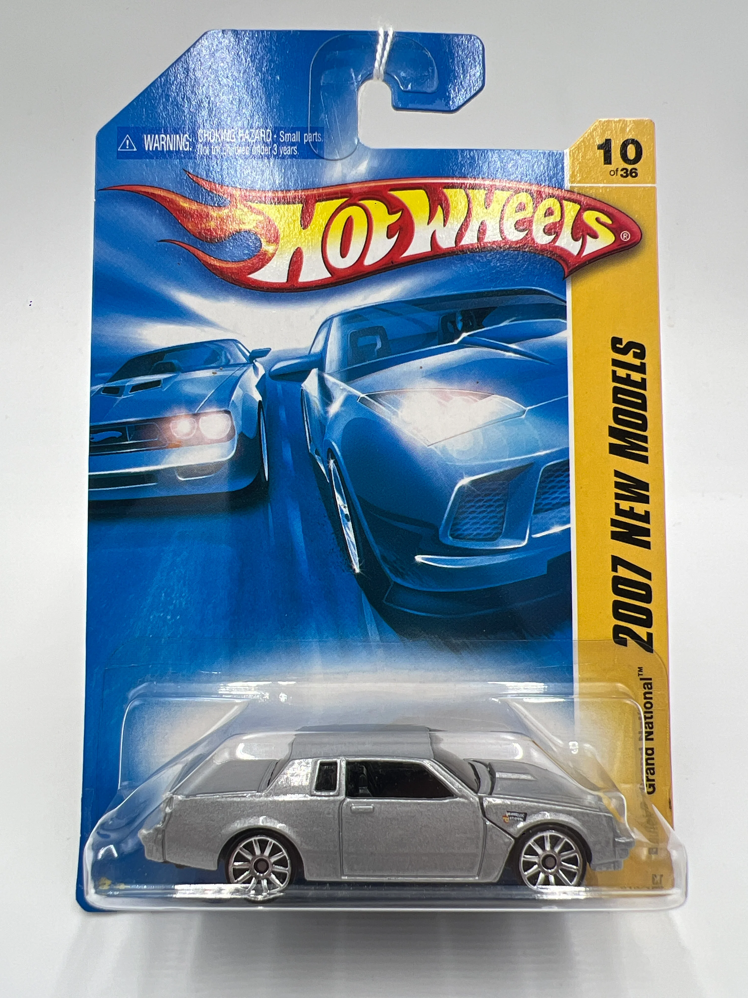 2007 Hot Wheels New Models #10 Buick Grand National Silver 48B - Image 2