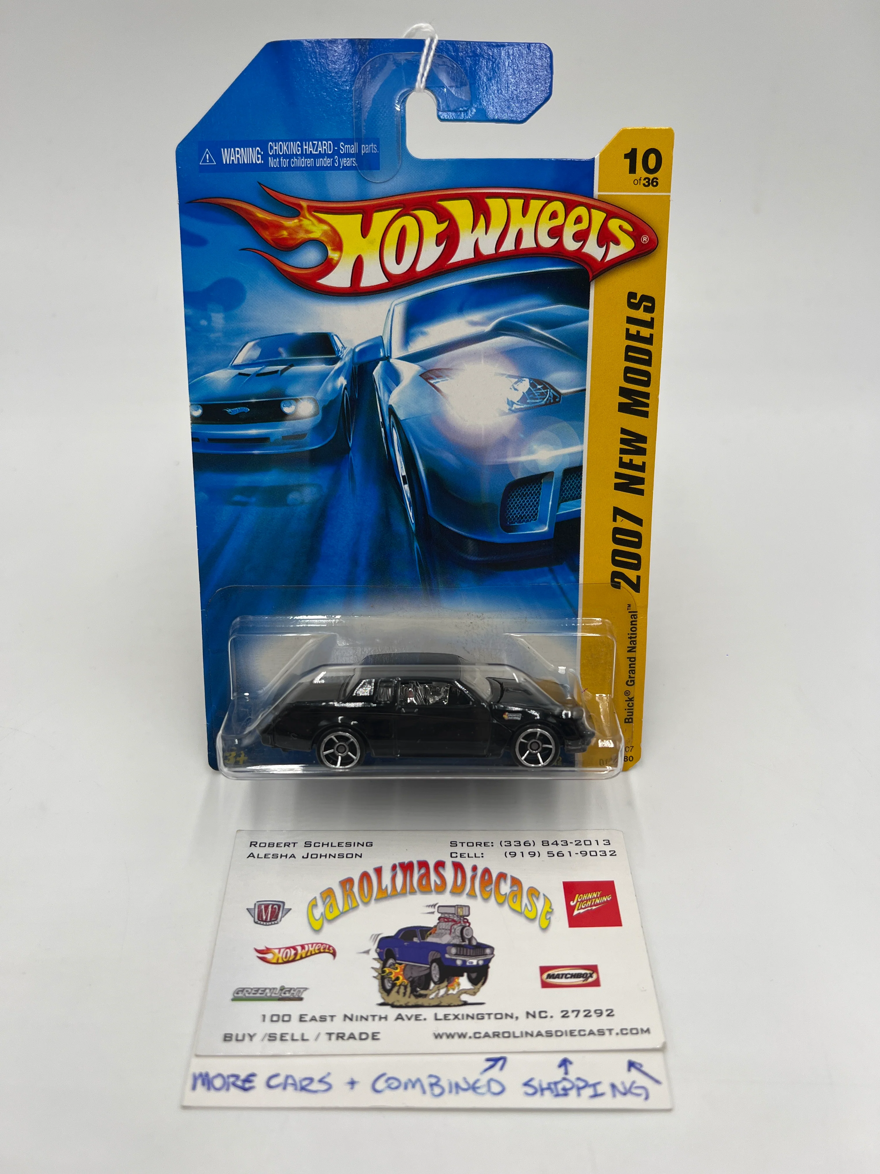 2007 Hot Wheels New Models #10 Buick Grand National Black 48C