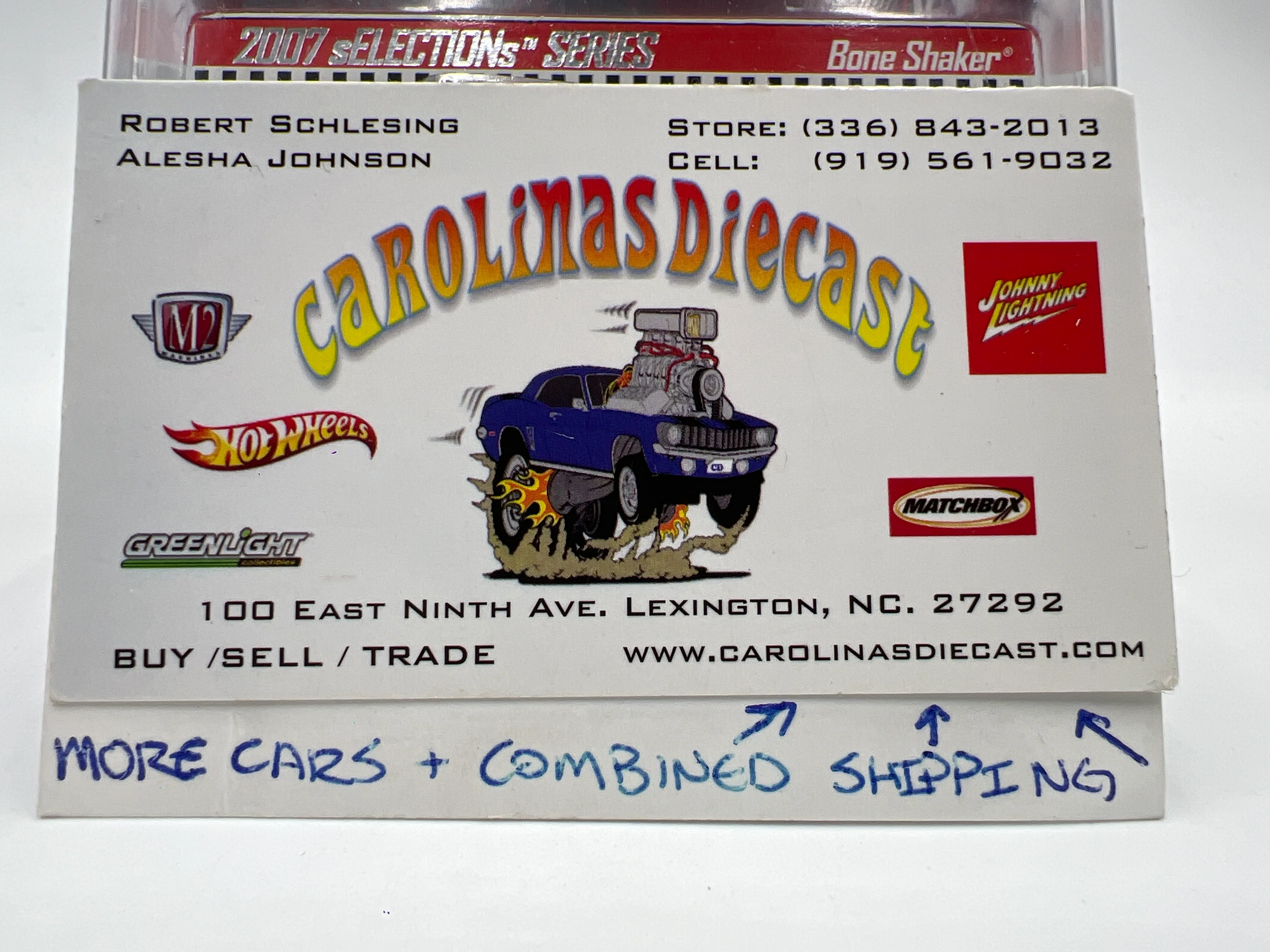 2007 Hot Wheels RLC sELECTIONs Series #1 Bone Shaker Blue 3627/10442 W/Protector - Image 10