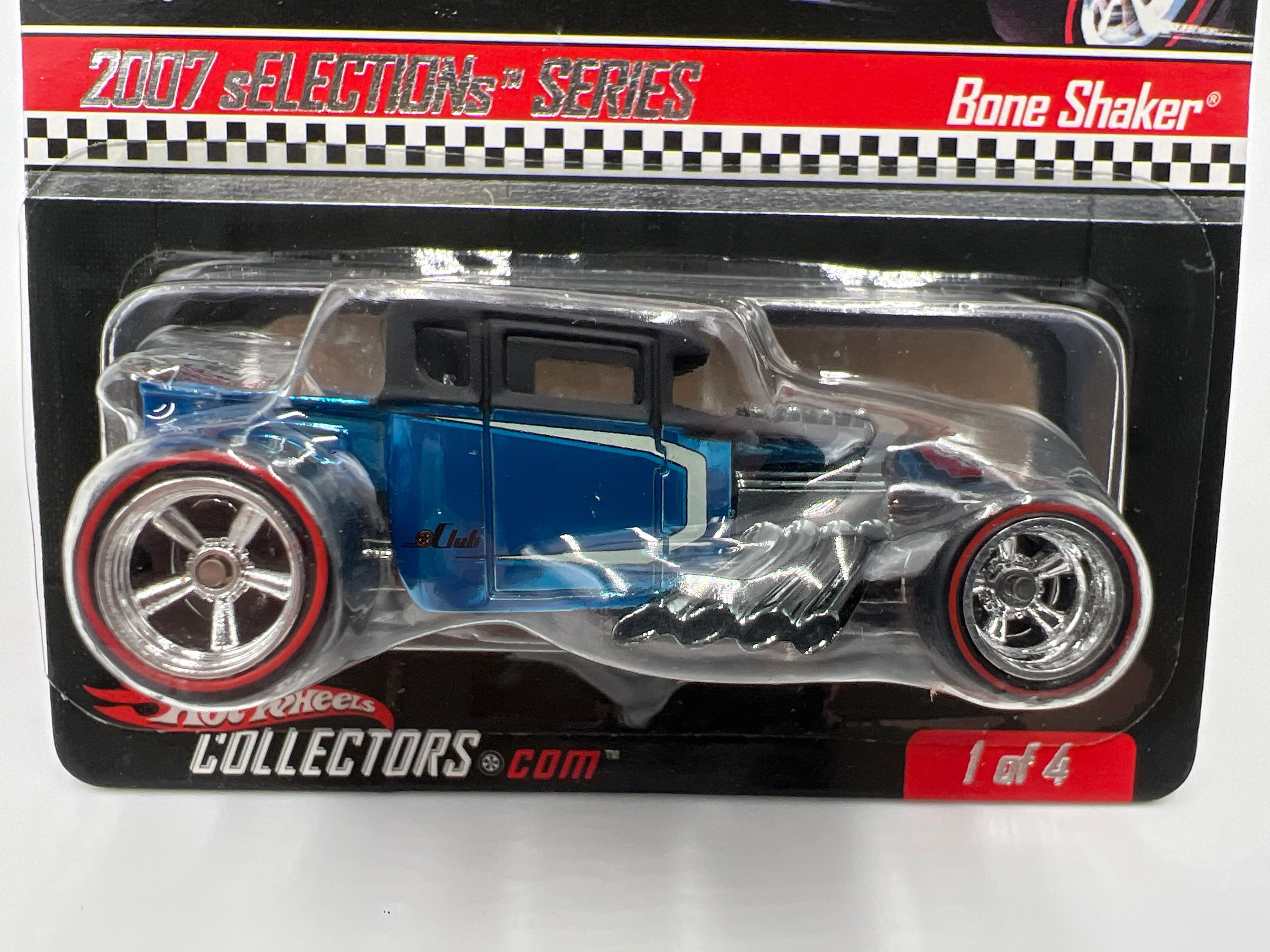 2007 Hot Wheels RLC sELECTIONs Series #1 Bone Shaker Blue 3627/10442 W/Protector - Image 3