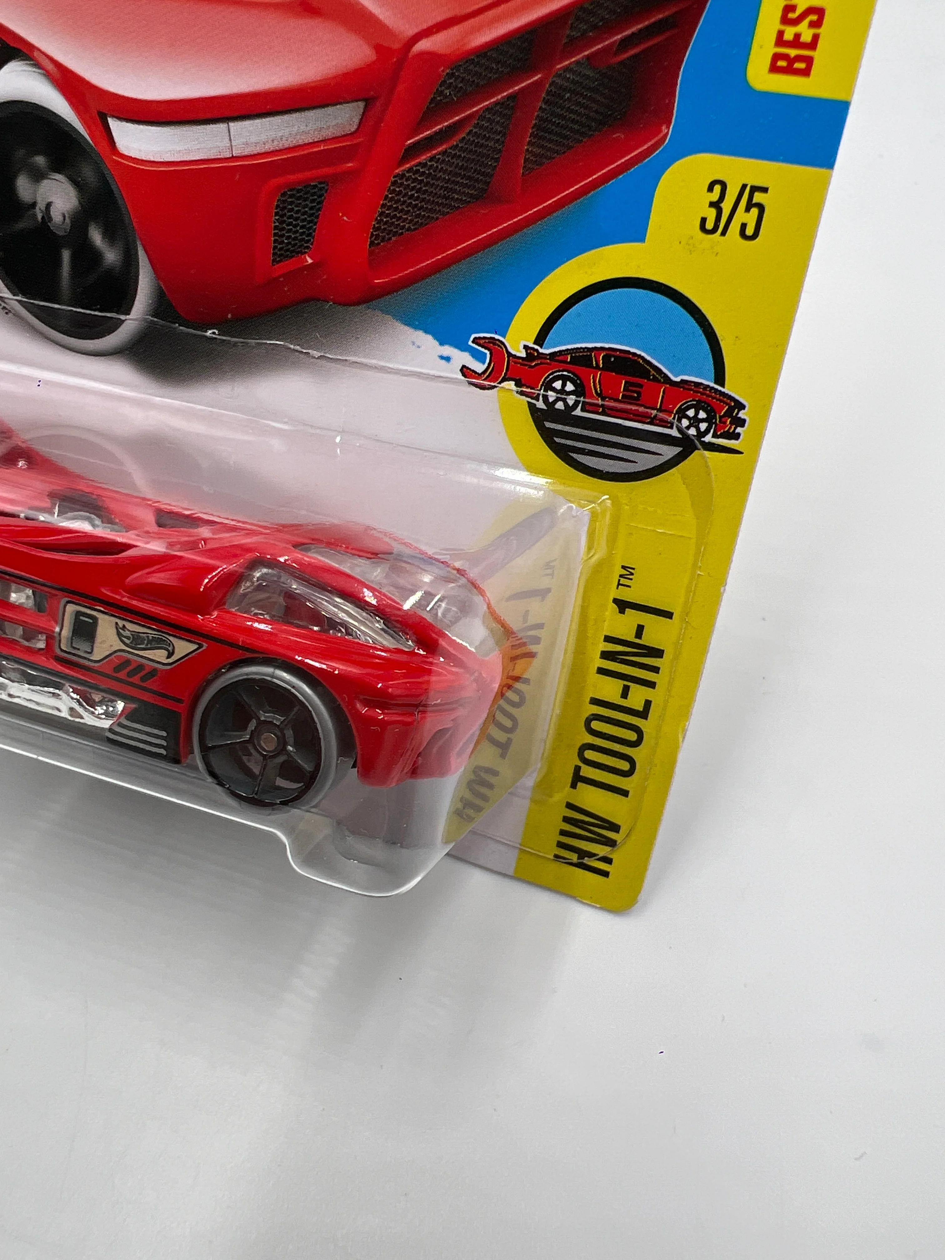 2016 Hot Wheels Tool-In-1 Treasure Hunt #33 Night Burner Red 277C - Image 3