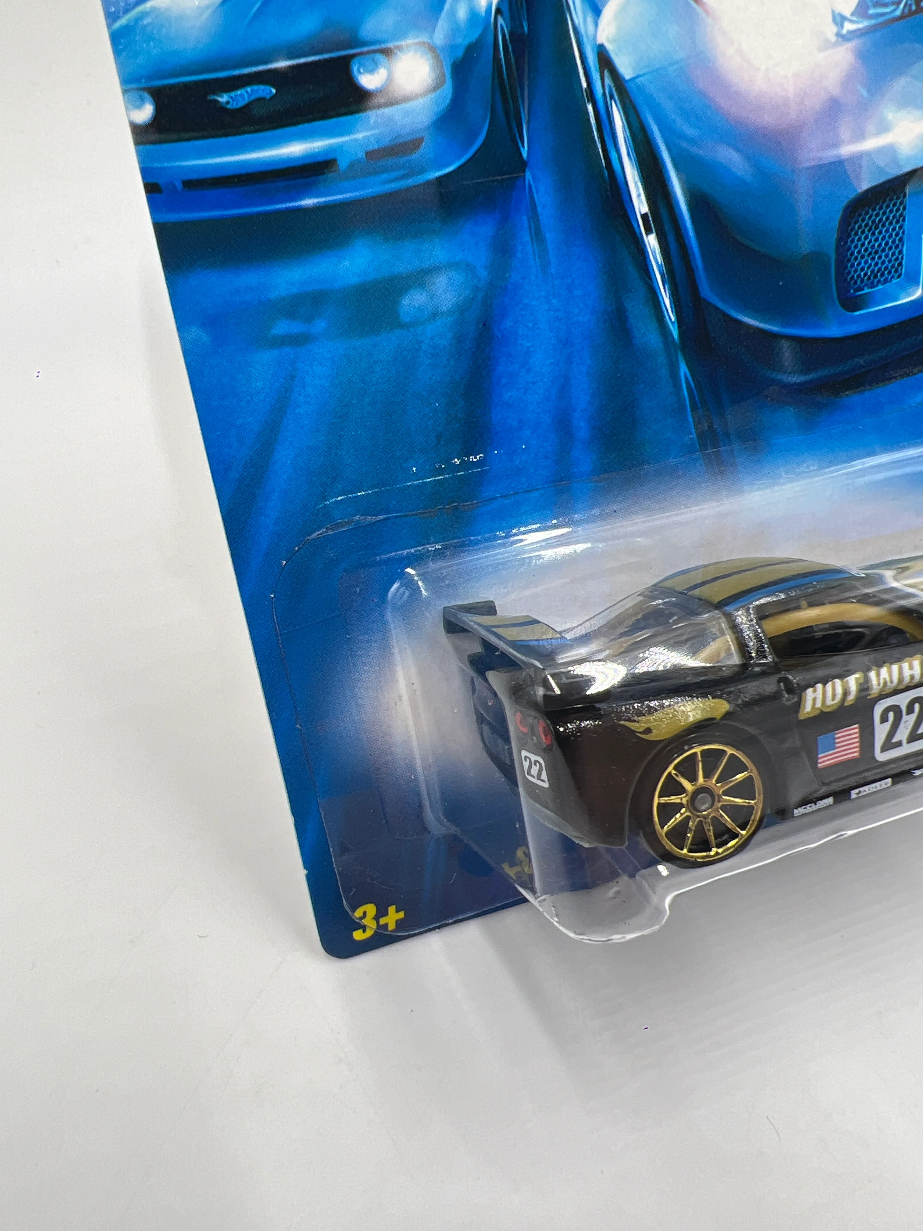 2007 Hot Wheels Treasure Hunt #124 Corvette C6R Black - Image 4