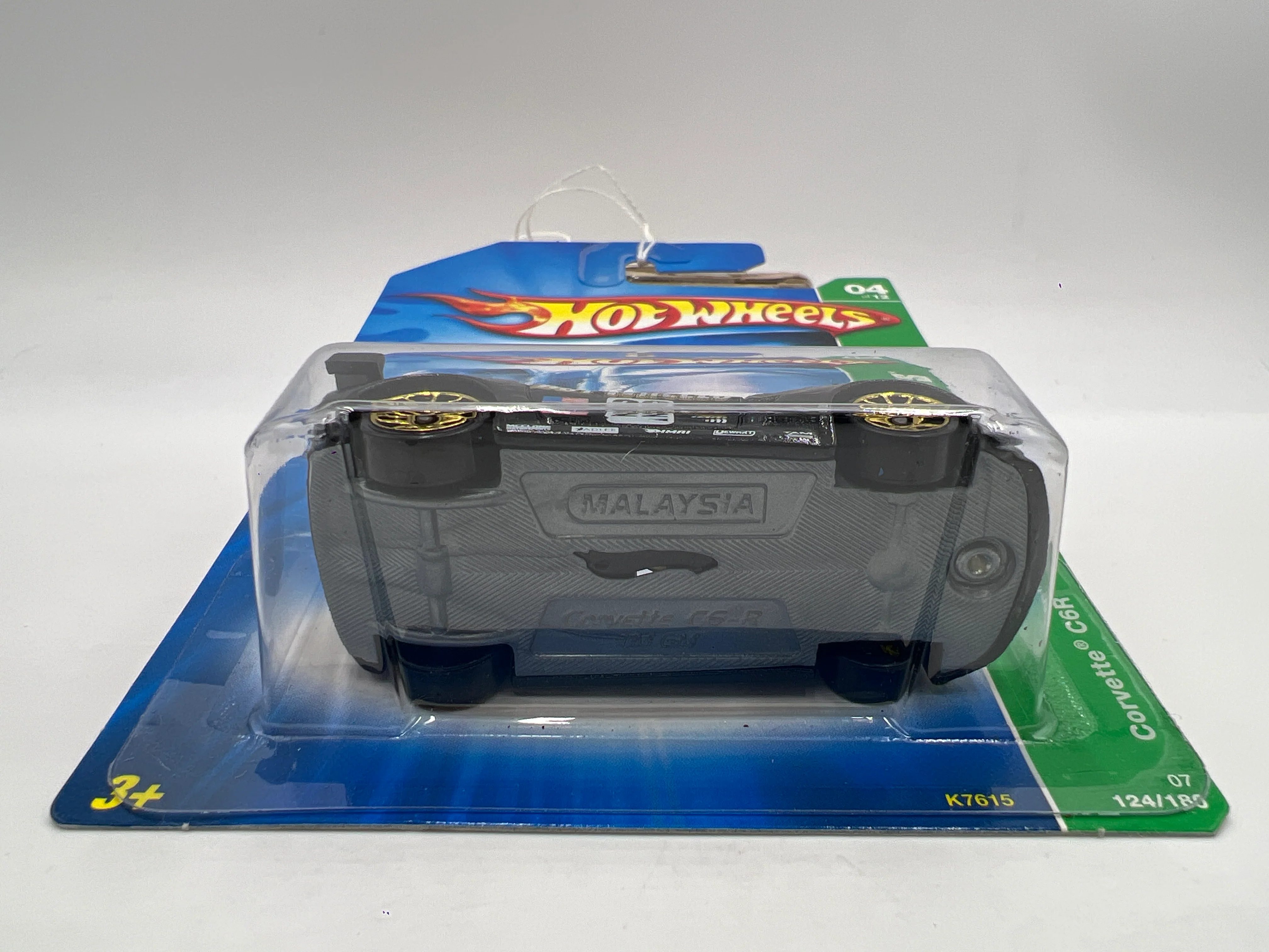 2007 Hot Wheels Treasure Hunt #124 Corvette C6R Black - Image 5