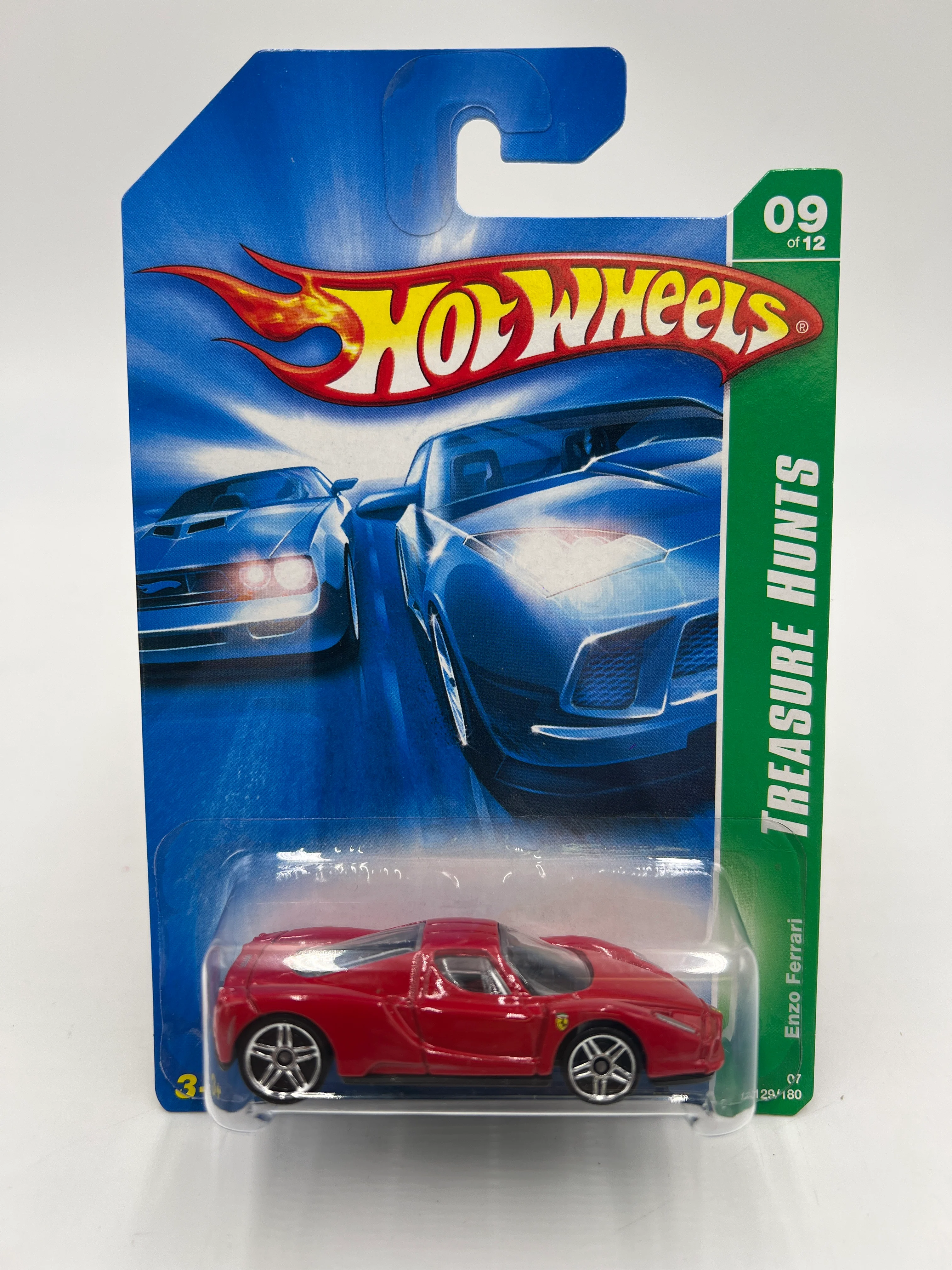 2007 Hot Wheels Treasure Hunts #129 Enzo Ferrari Red Seats W/Protector - Image 2