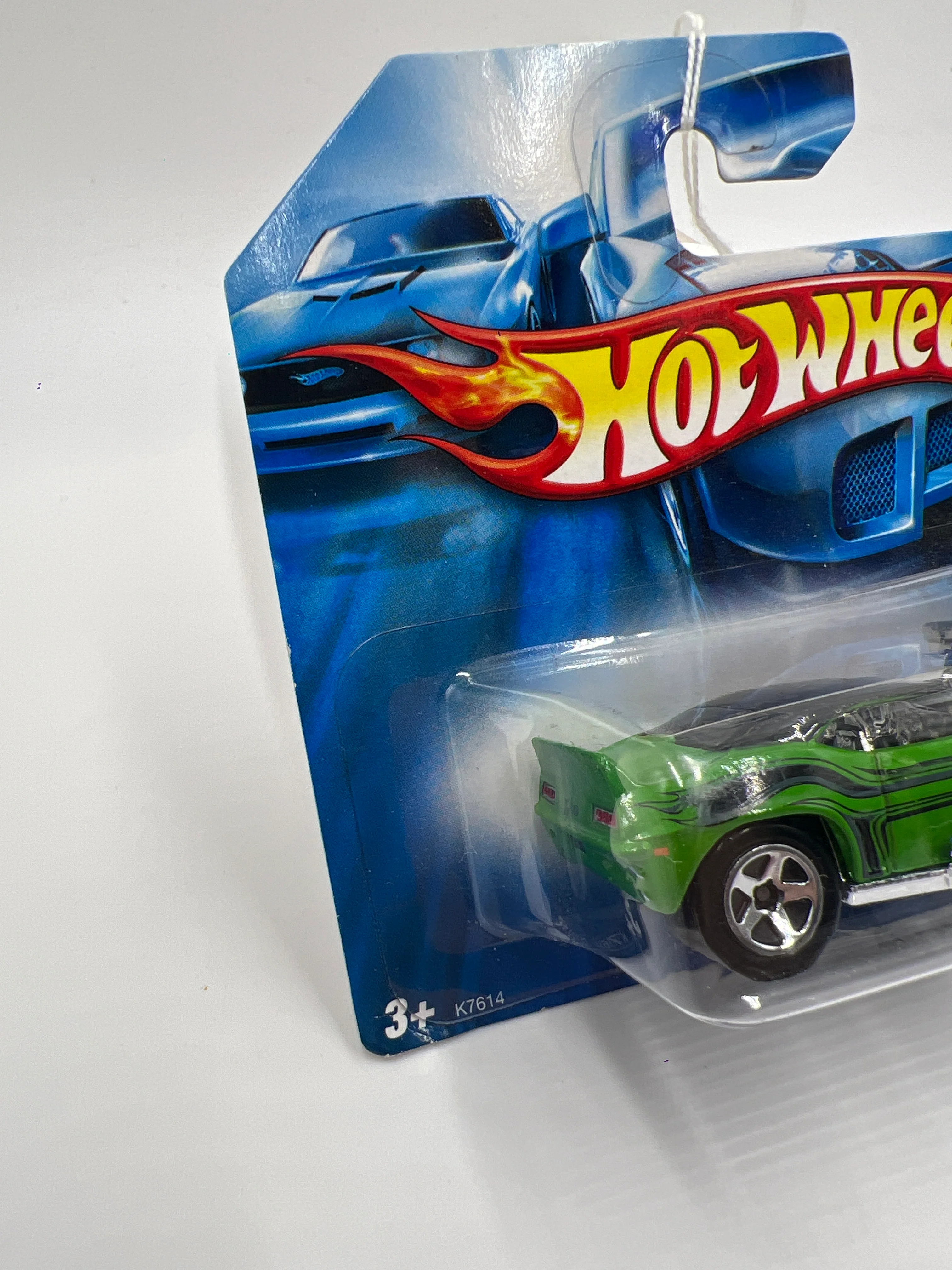 2007 Hot Wheels Short Card Treasure Hunt #123 69 Camaro Z28 Green Tooned 282B - Image 4