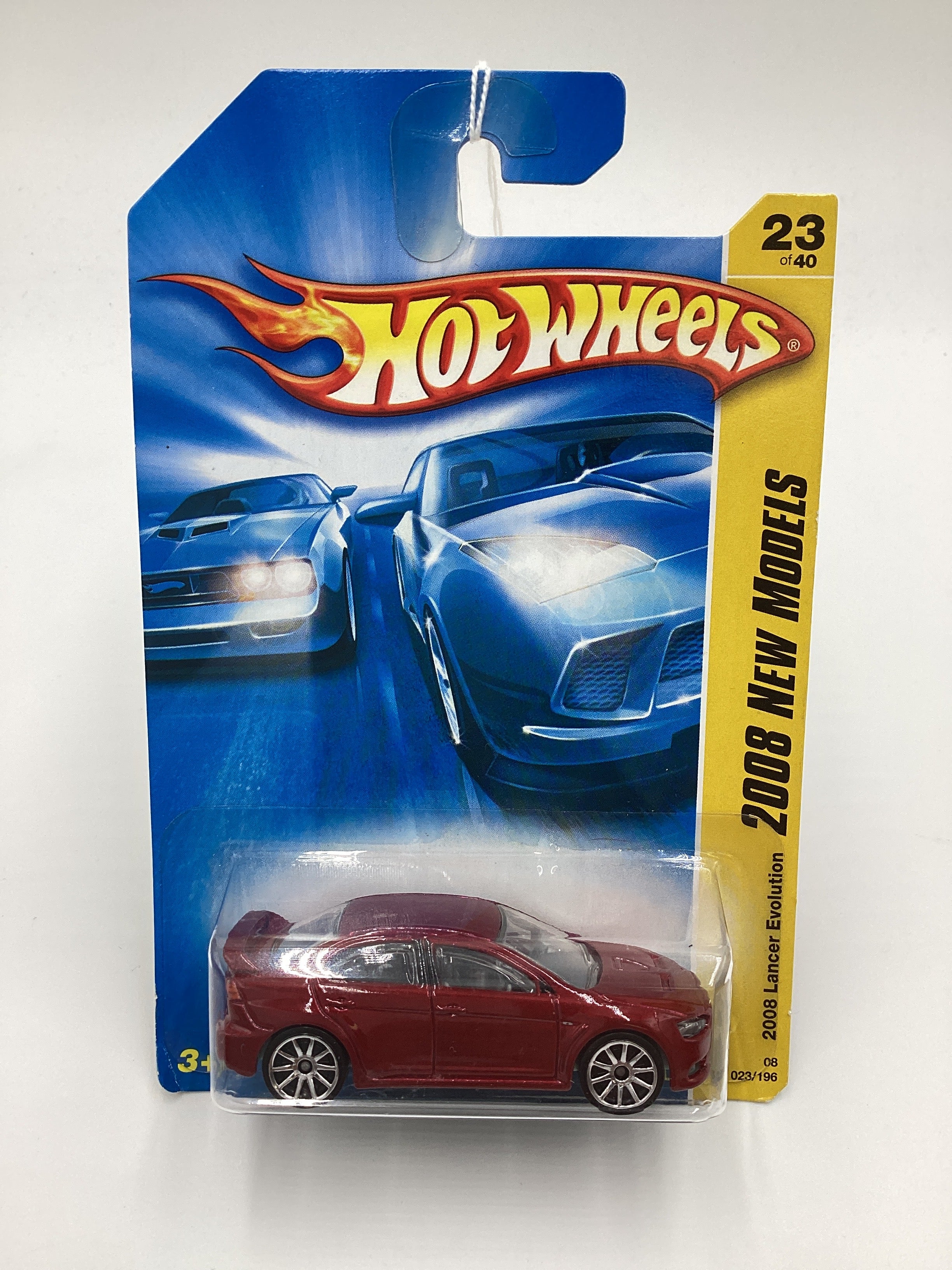 2008 Hot wheels #23 2008 Lancer Evolution Red 92D - Image 2