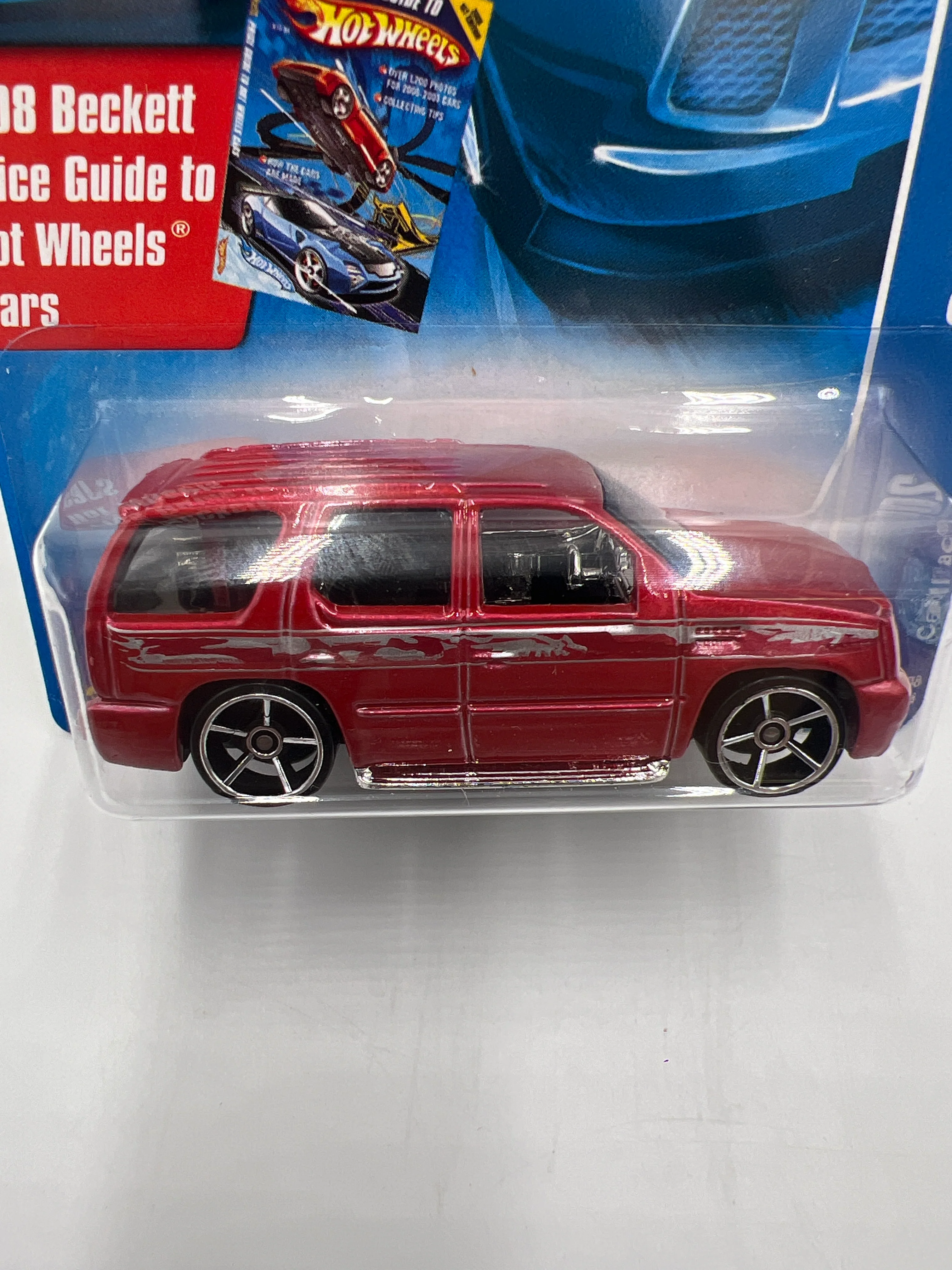 2008 Hot Wheels All Stars #65 Cadillac Escalade Red 56B - Image 3