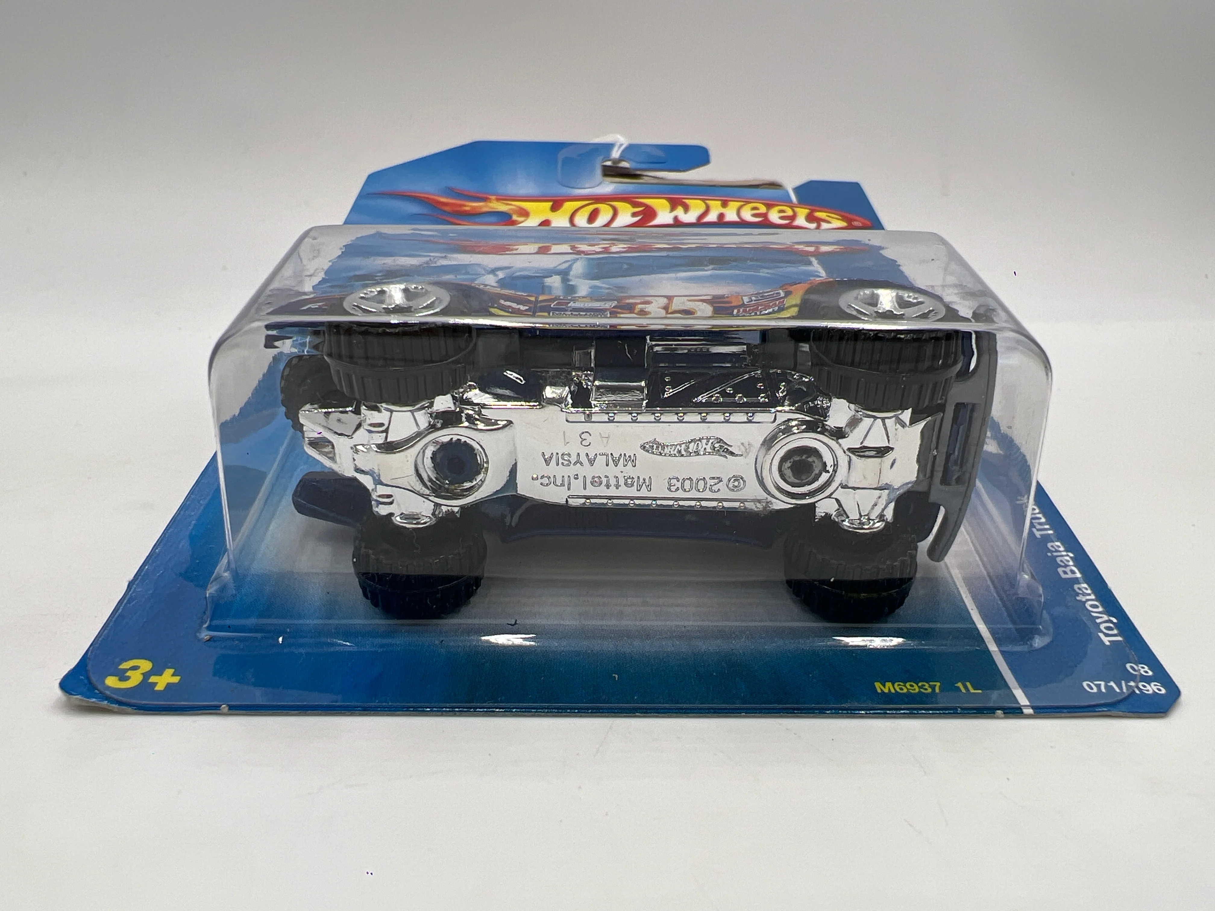 2008 Hot Wheels All Stars #71 Toyota Baja Truck Blue 93B - Image 6