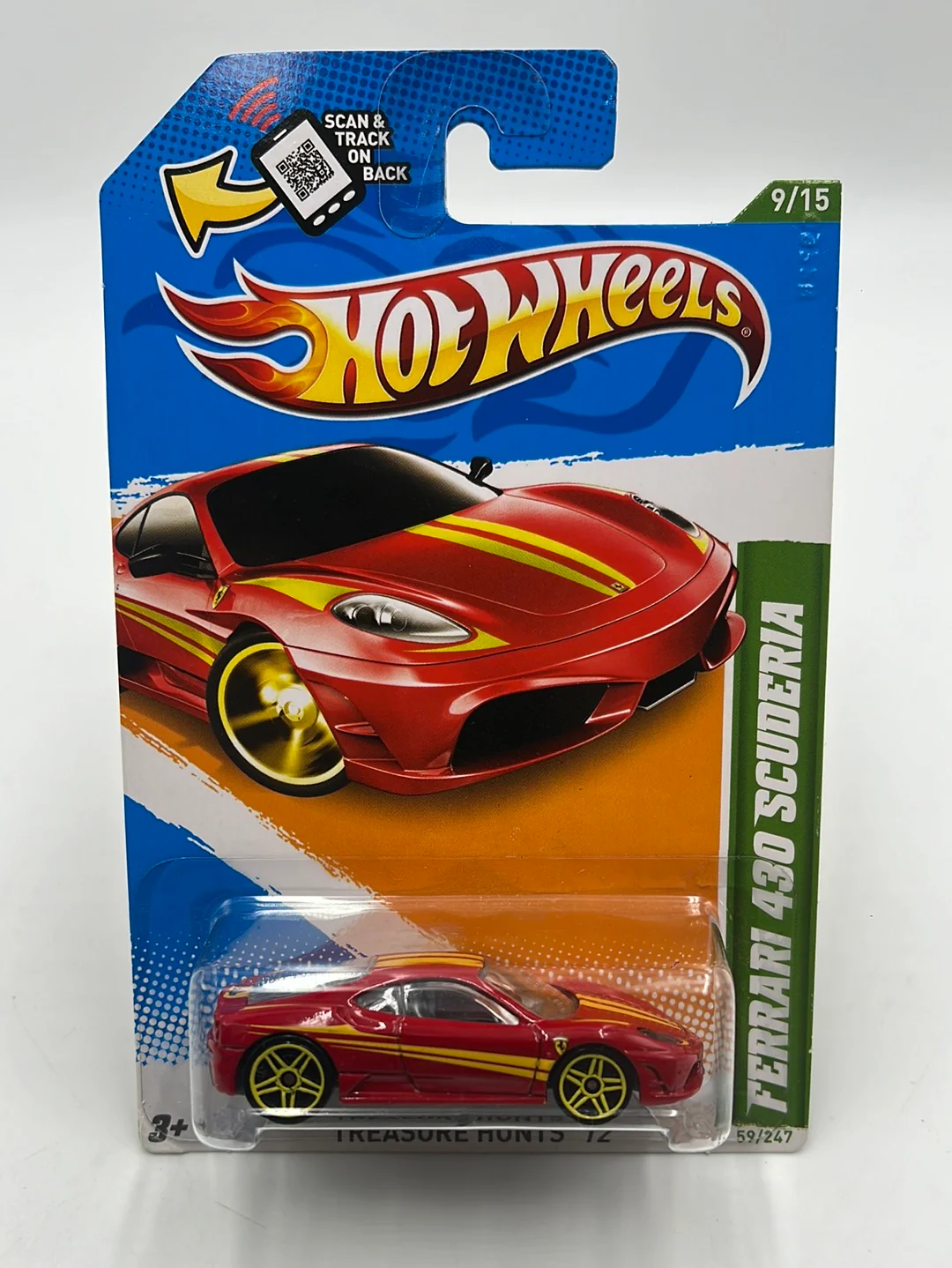 2012 Hot Wheels Treasure Hunt #9 Ferrari 430 Scuderia 59/247 - Image 2