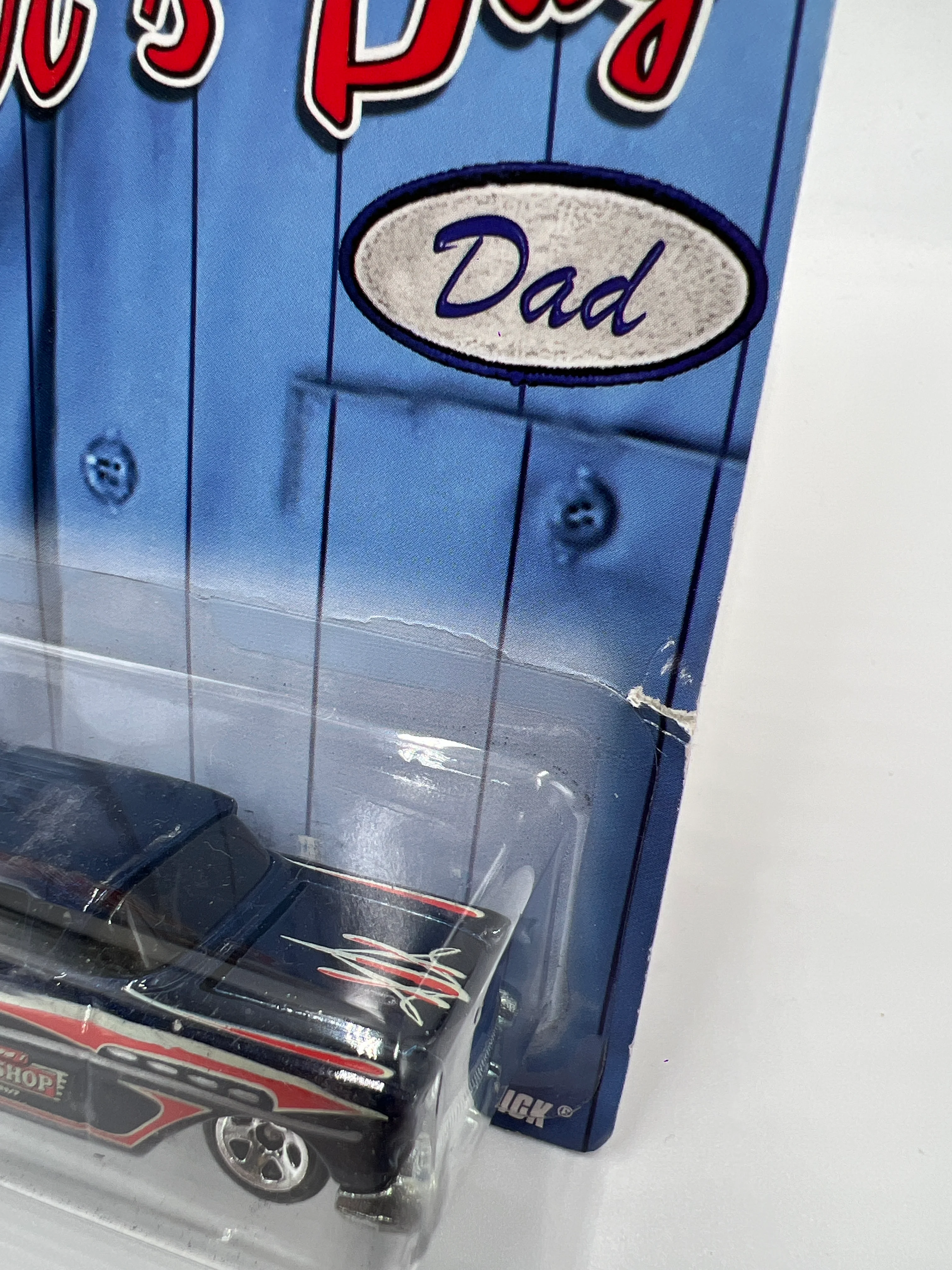 2008 Hot Wheels Fathers Day 57 Buick Dark Blue Card Not Perfect 160B - Image 6