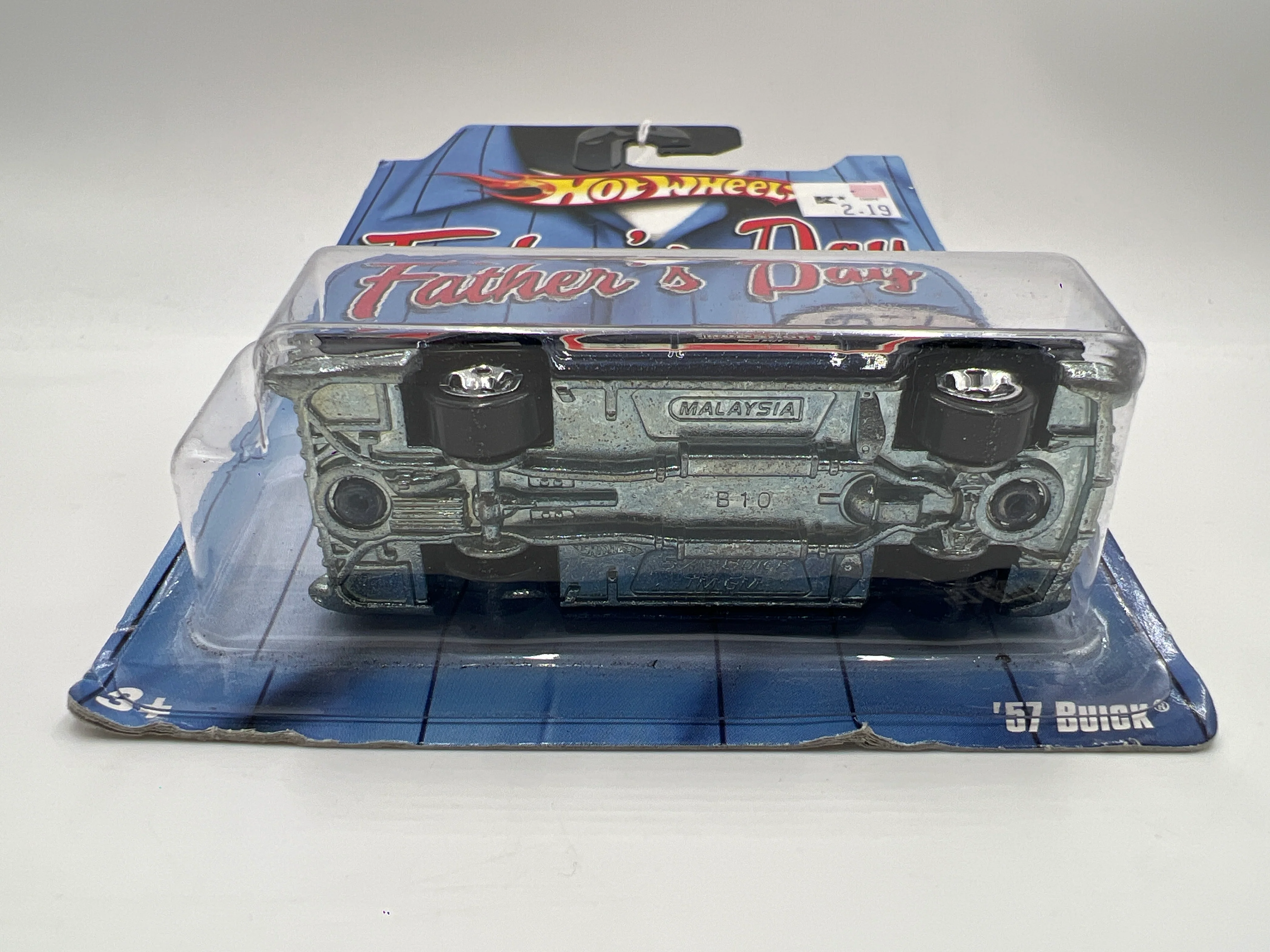 2008 Hot Wheels Fathers Day 57 Buick Dark Blue Card Not Perfect 160B - Image 8