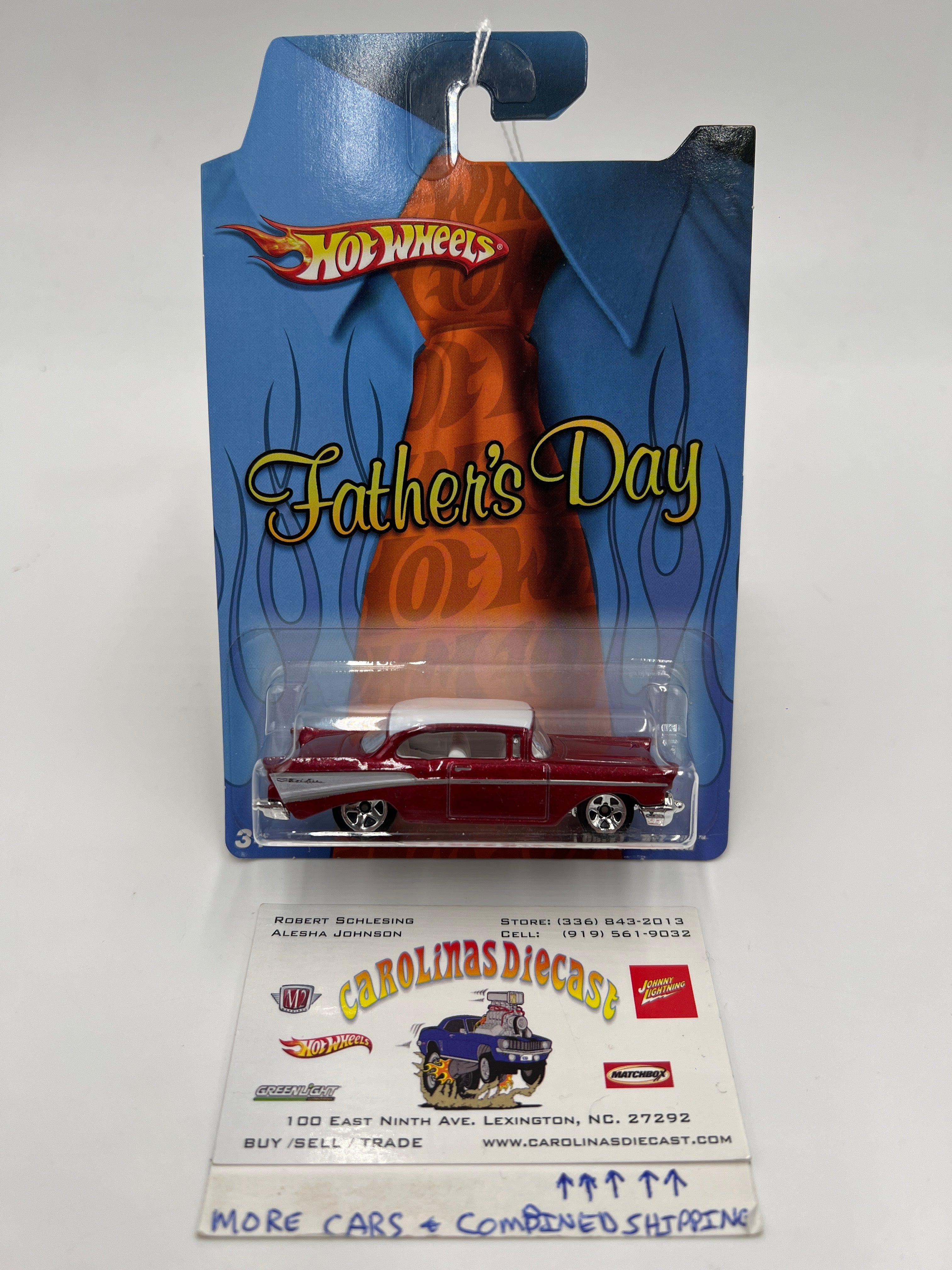 2008 Hot Wheels Fathers Day Chevy Bel Air Red 160B