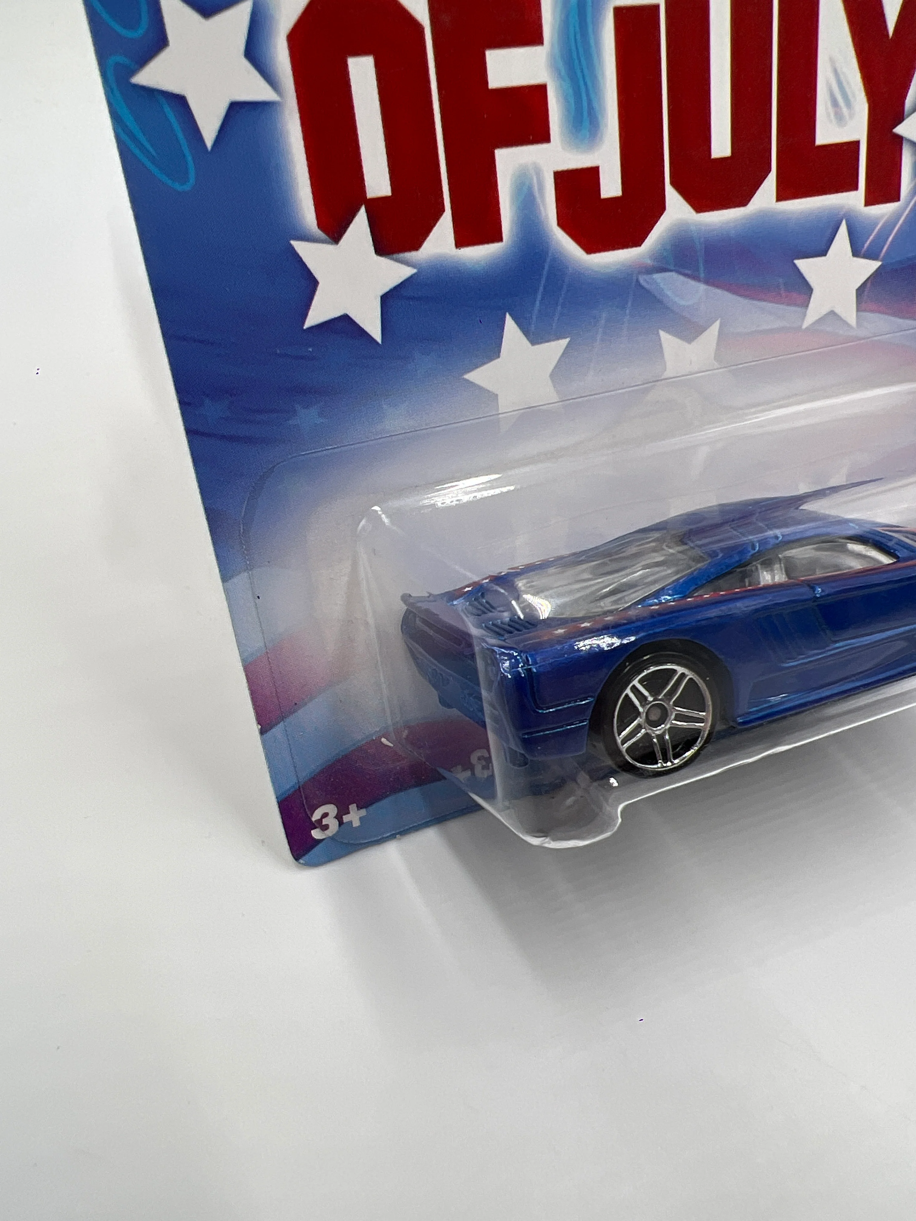 2008 Hot Wheels Fourth Of July Saleen S7 Blue 155F - Image 4
