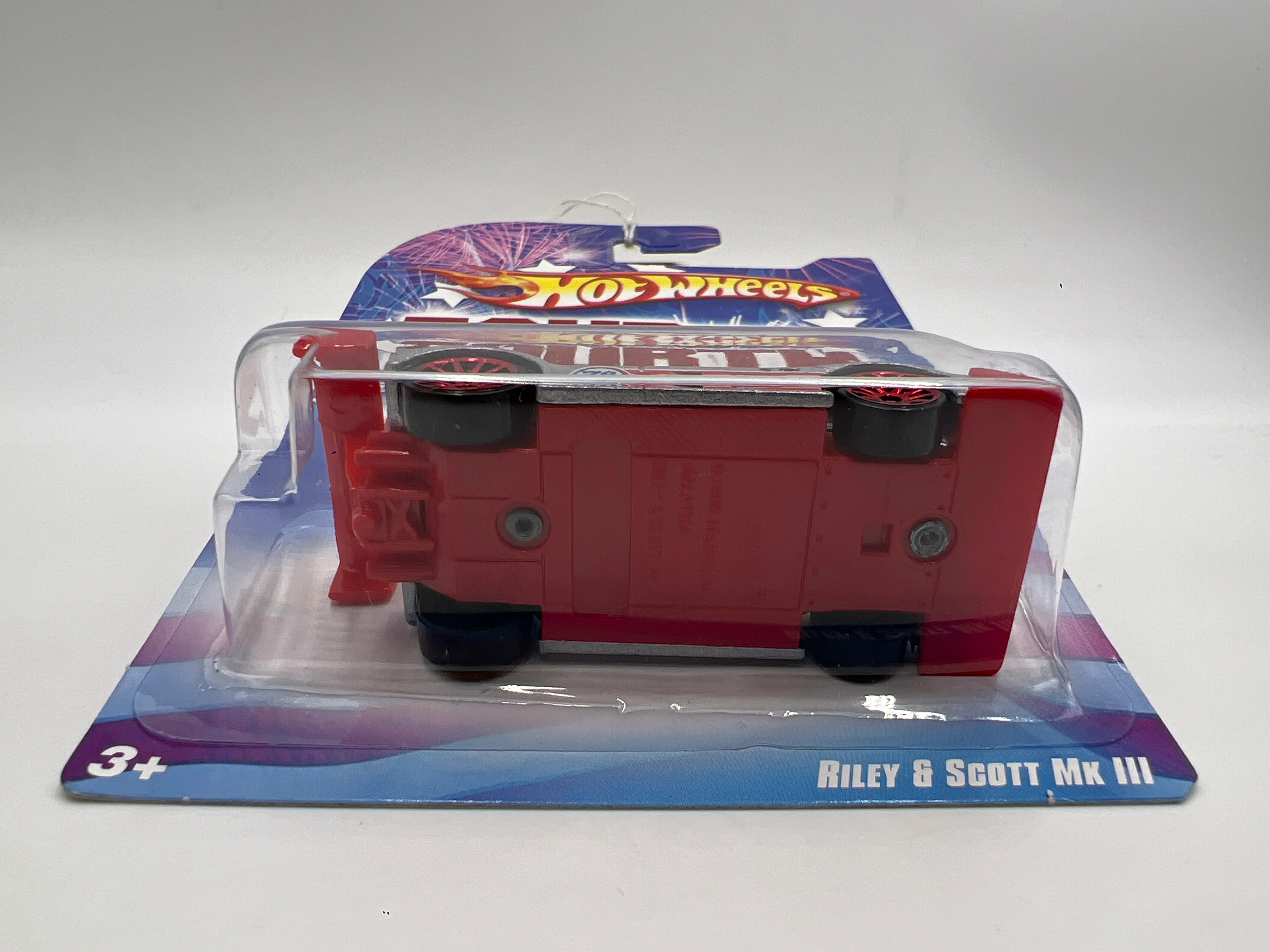 2008 Hot Wheels Fourth Of July Riley & Scott MK III Silver 155F - Image 5