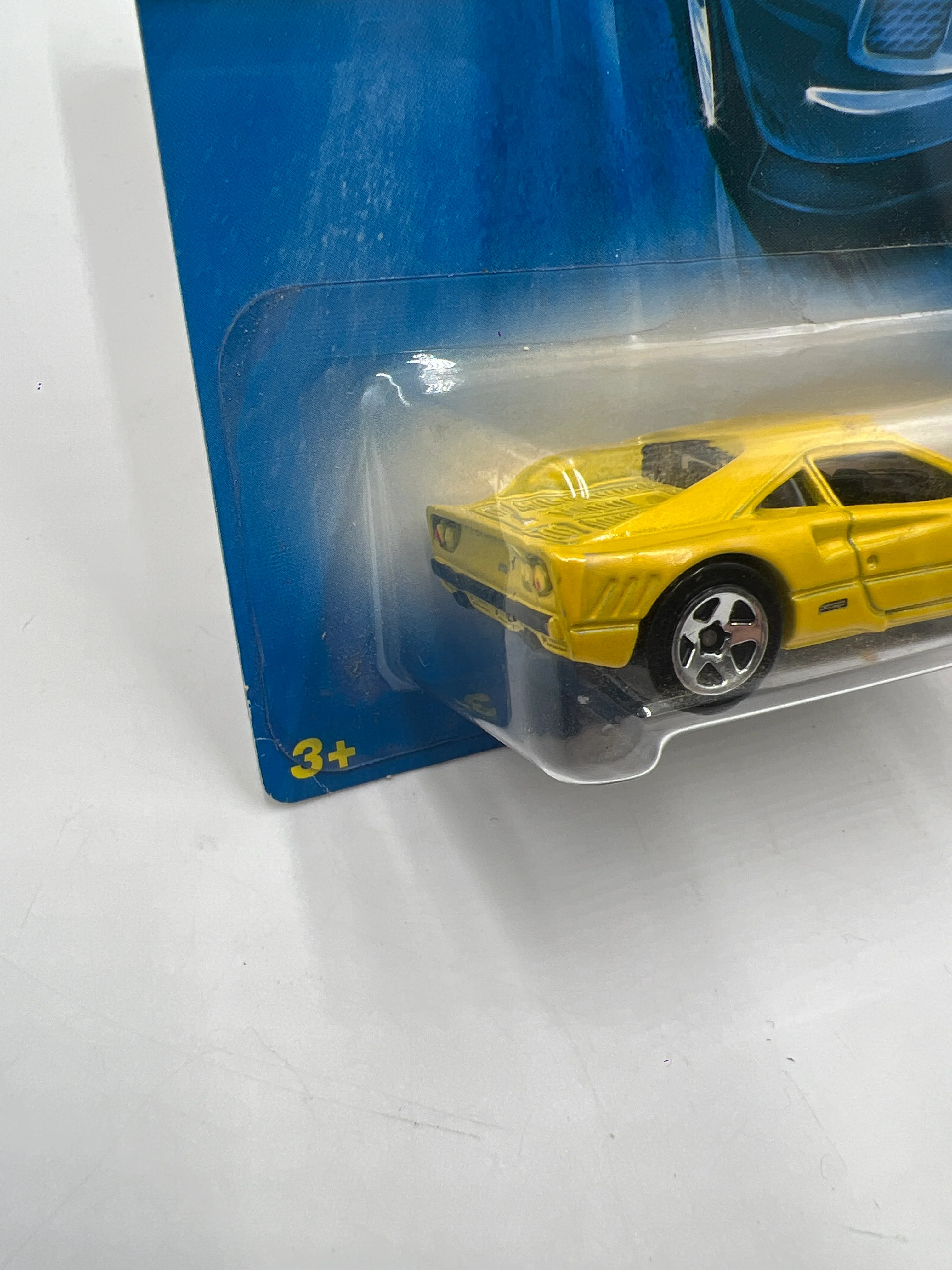2008 Hot Wheels New Models #038 Ferrari GTO Yellow *Card Not Perfect* - Image 5