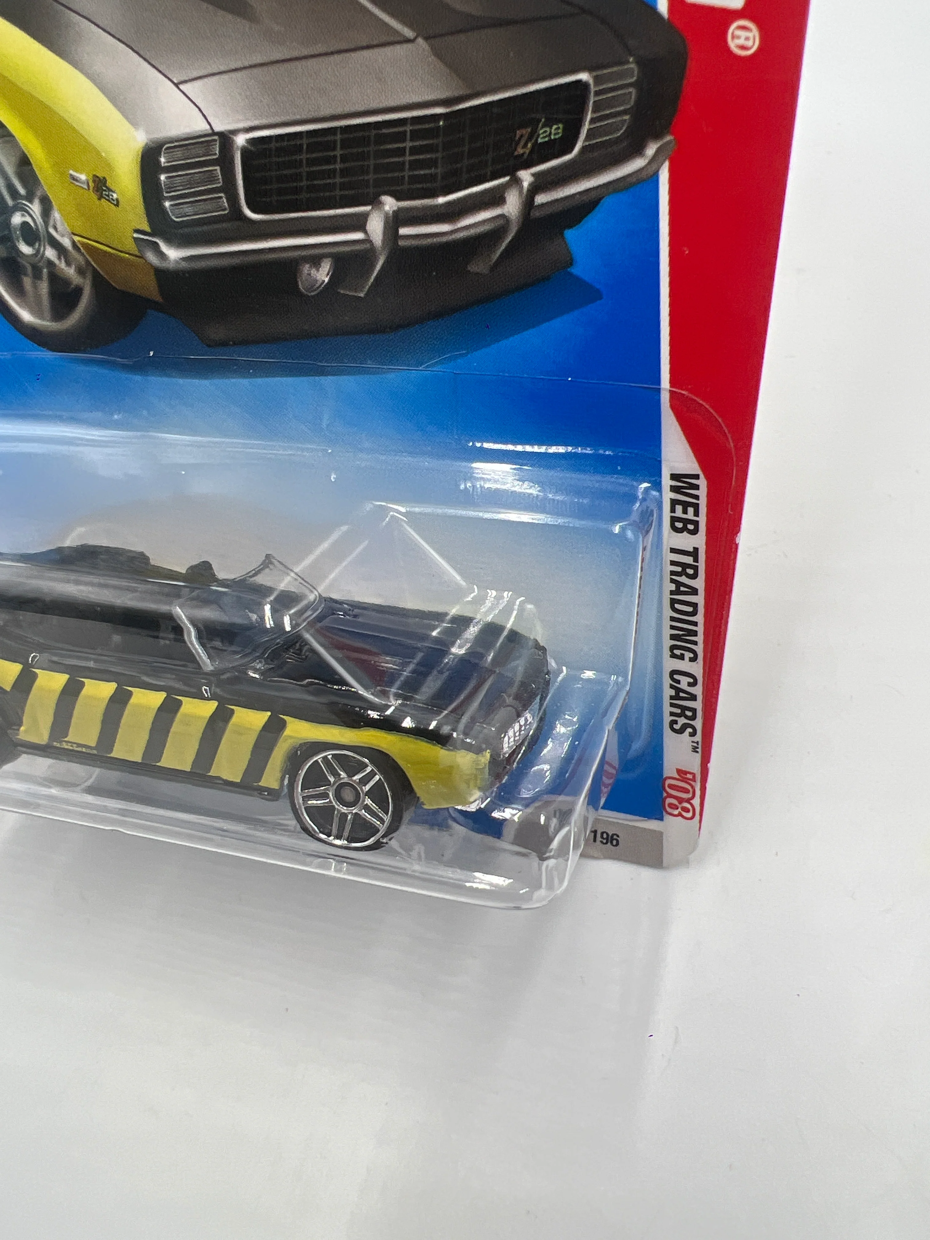2008 Hot Wheels Web Trading Cars #097 69 Camaro Black 5G - Image 4