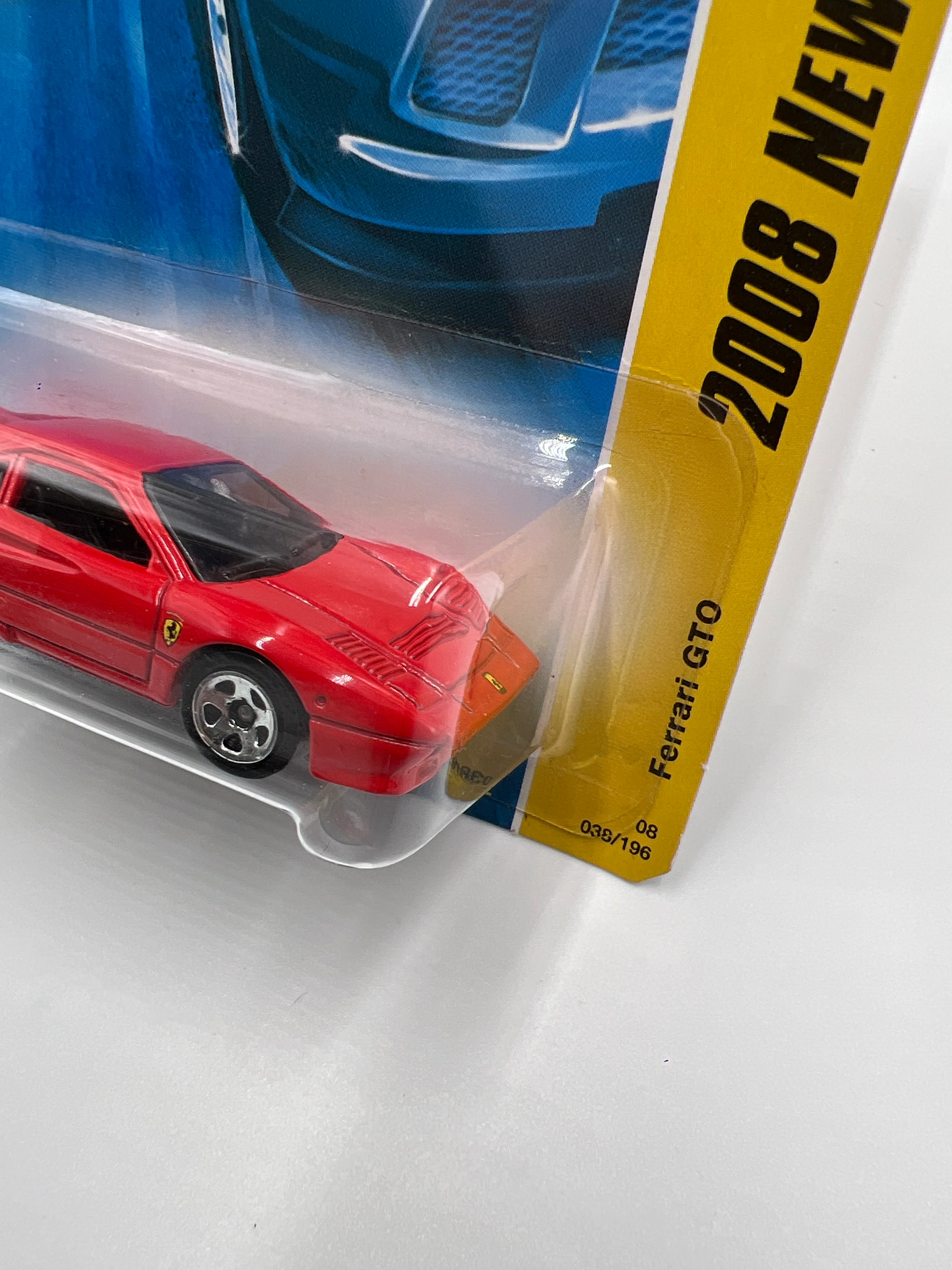 2008 Hot Wheels New Models #038 Ferrari GTO Red SR - Image 4