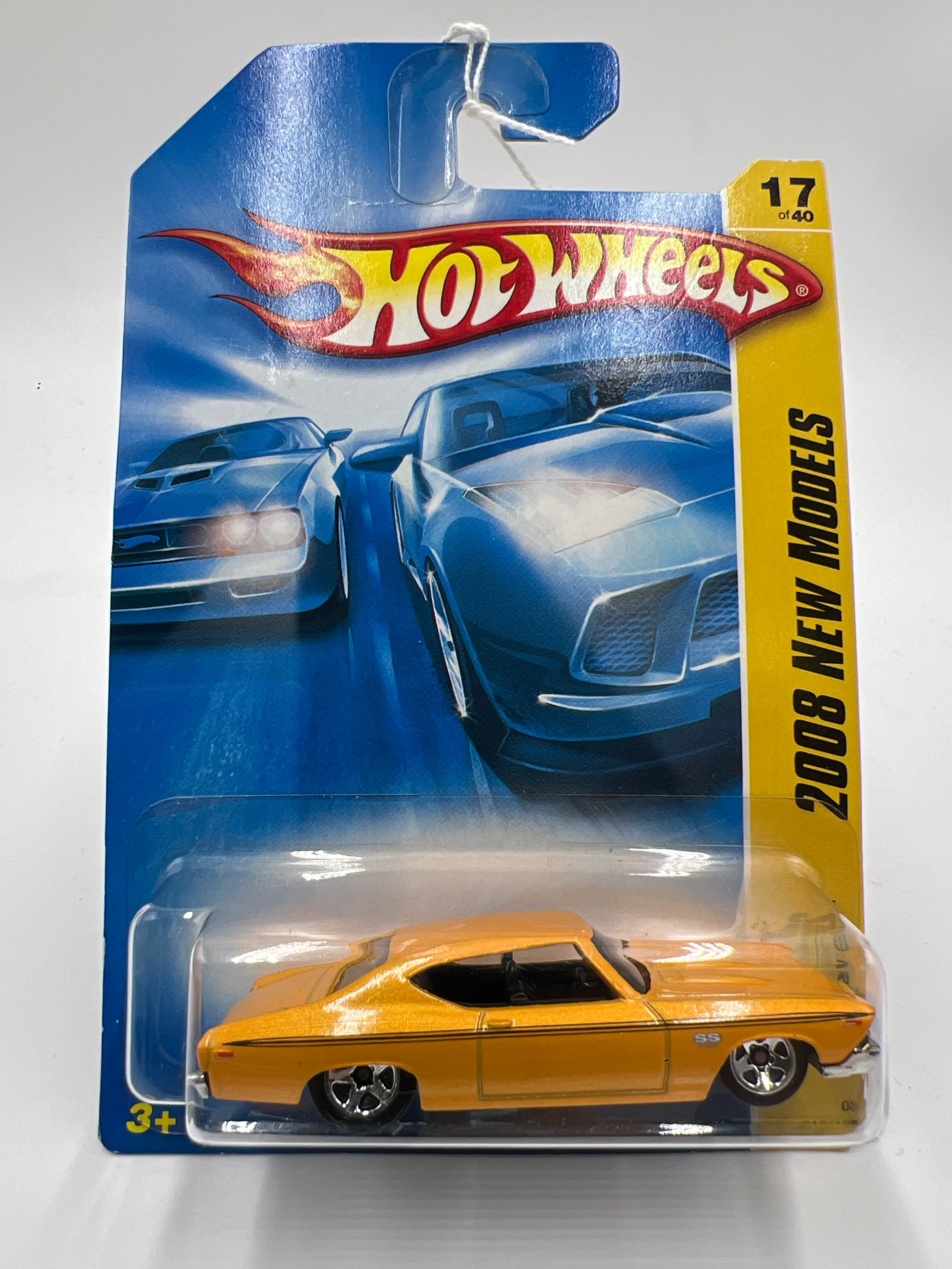 2008 Hot Wheels New Models #17 69 Chevelle Yellow 5C - Image 2