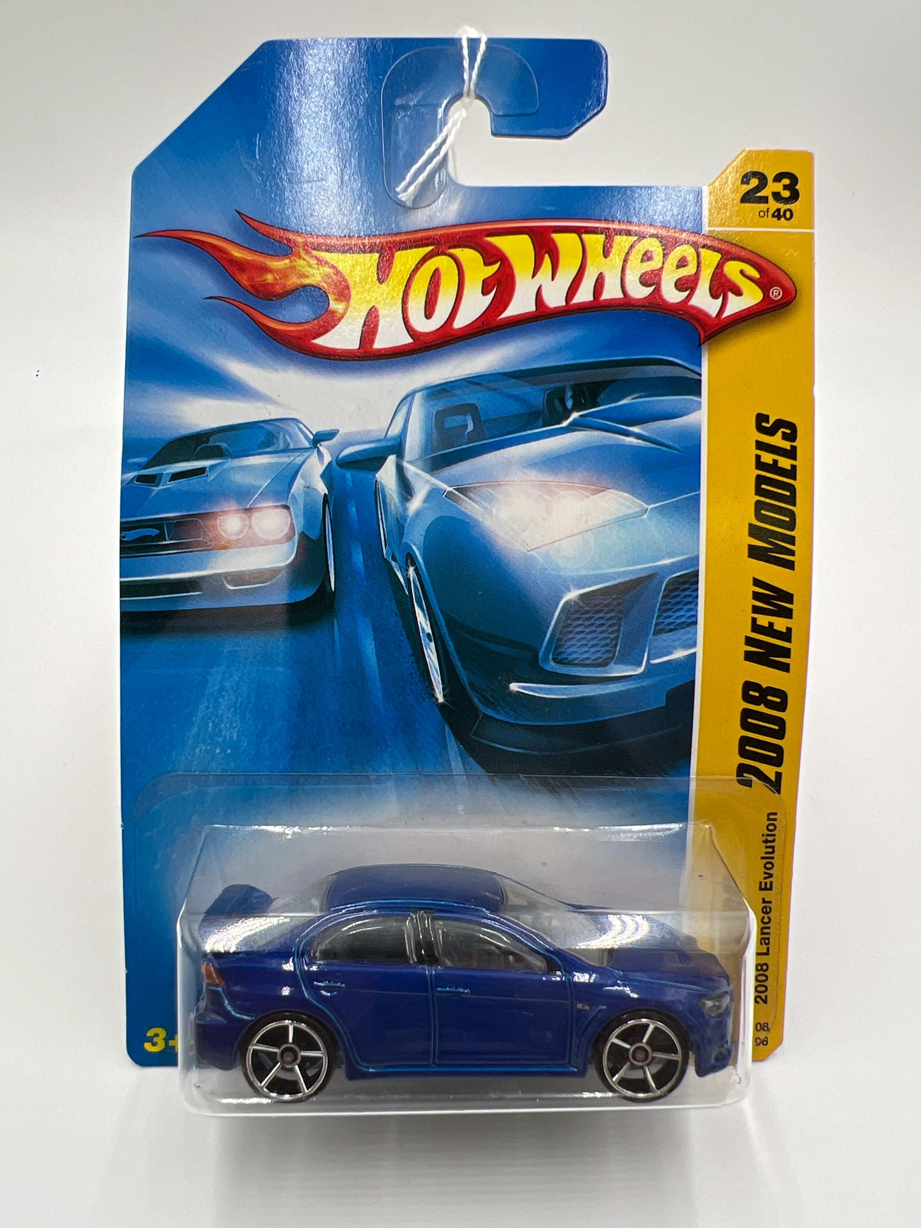 2008 Hot Wheels New Models #23 2008 Lancer Evolution Blue - Image 2