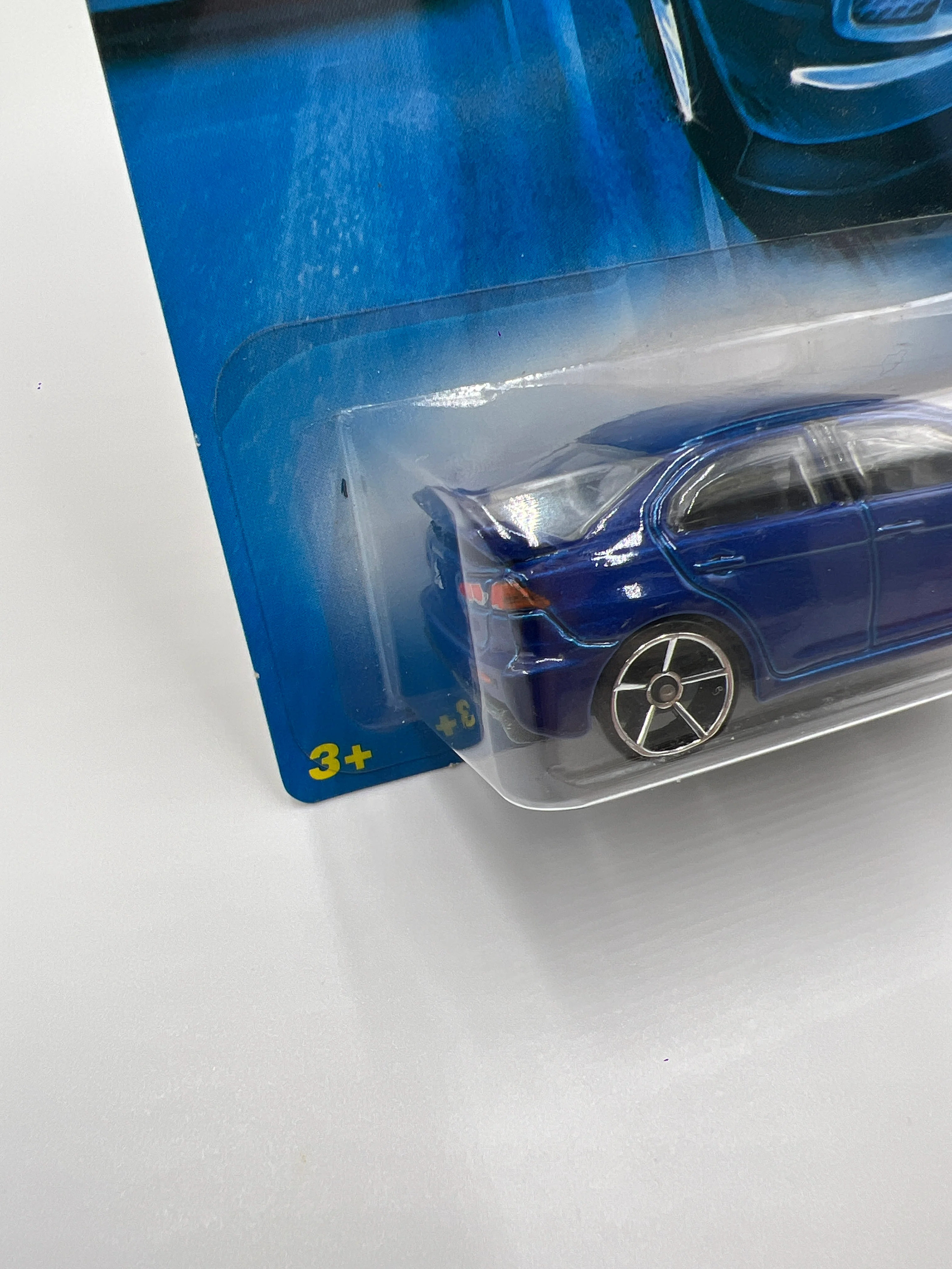 2008 Hot Wheels New Models #23 2008 Lancer Evolution Blue - Image 5