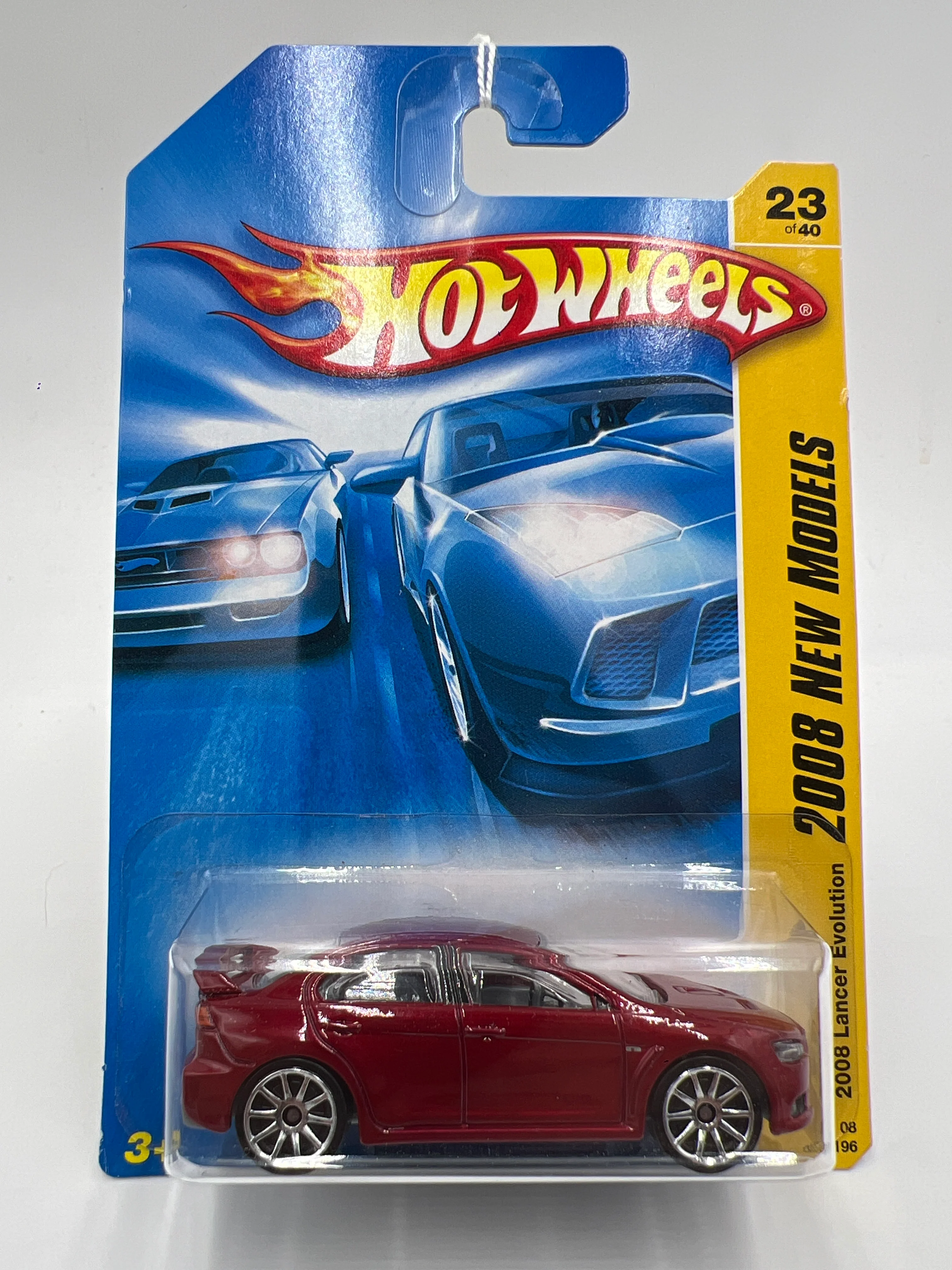 2008 Hot Wheels New Models #23 2008 Lancer Evolution Red SR - Image 2