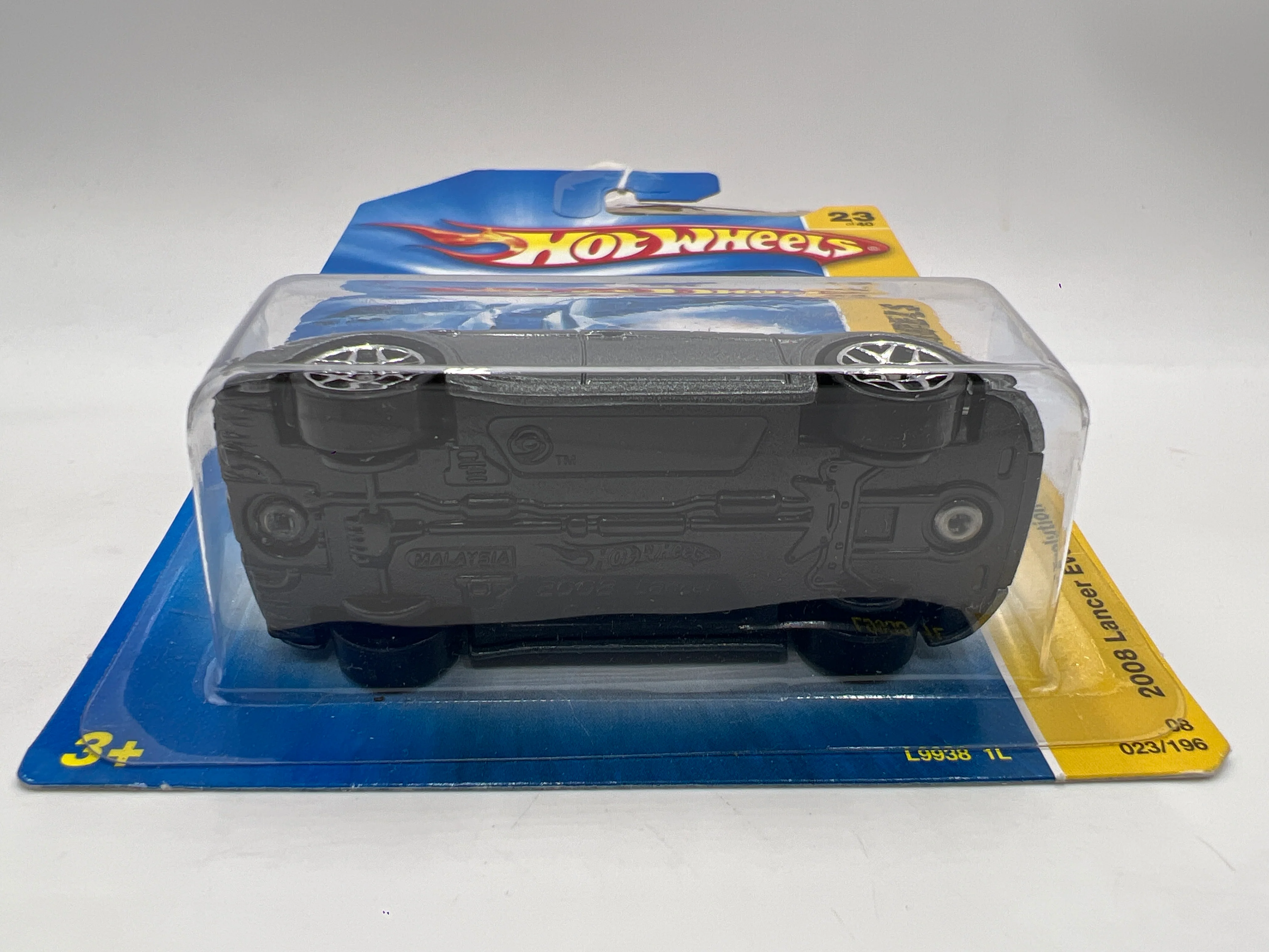 2008 Hot Wheels New Models #23 2008 Lancer Evolution Gray SR - Image 6