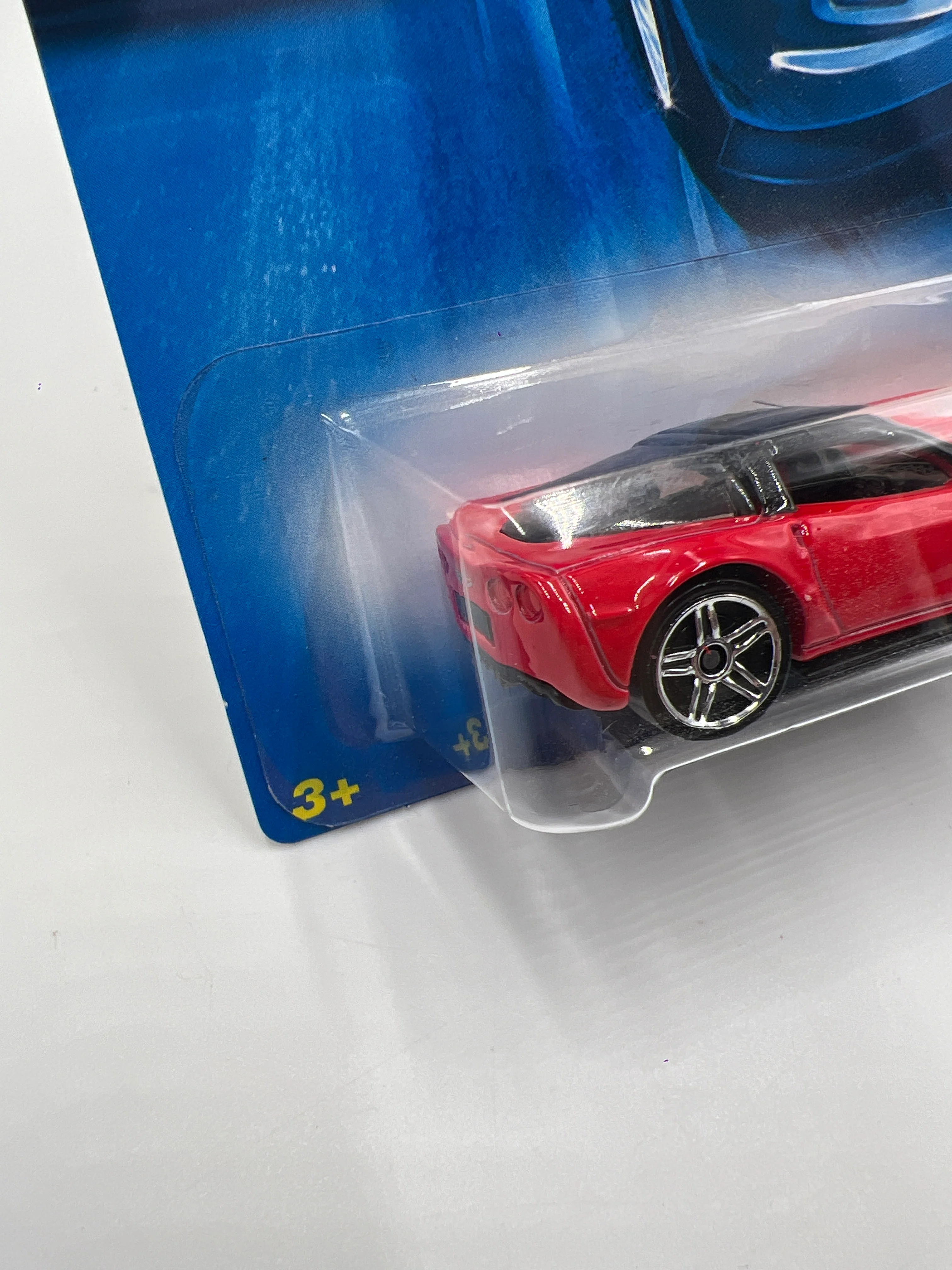 2008 Hot Wheels New Models #9 09 Corvette ZR1 Red 16A - Image 5