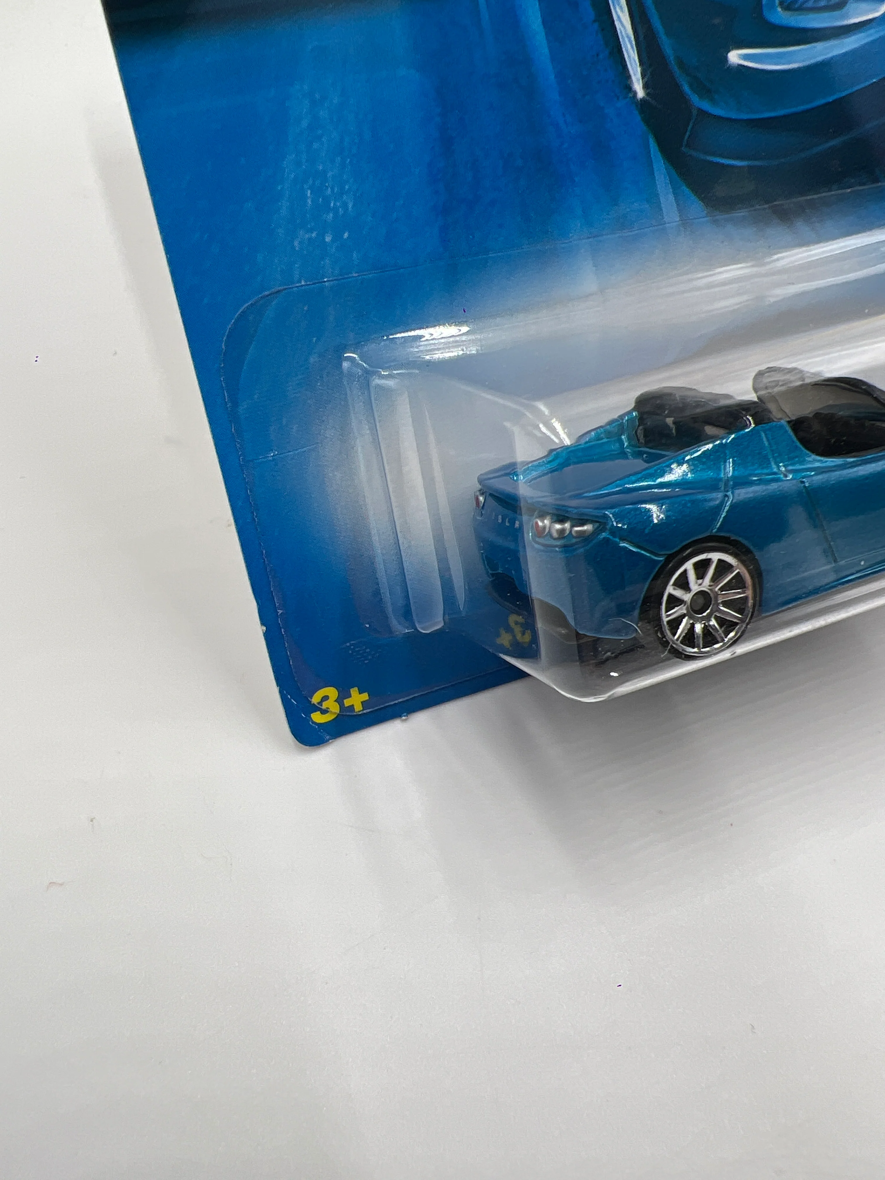 2008 Hot Wheels New Models #26 2008 Tesla Roadster Blue 48D - Image 5
